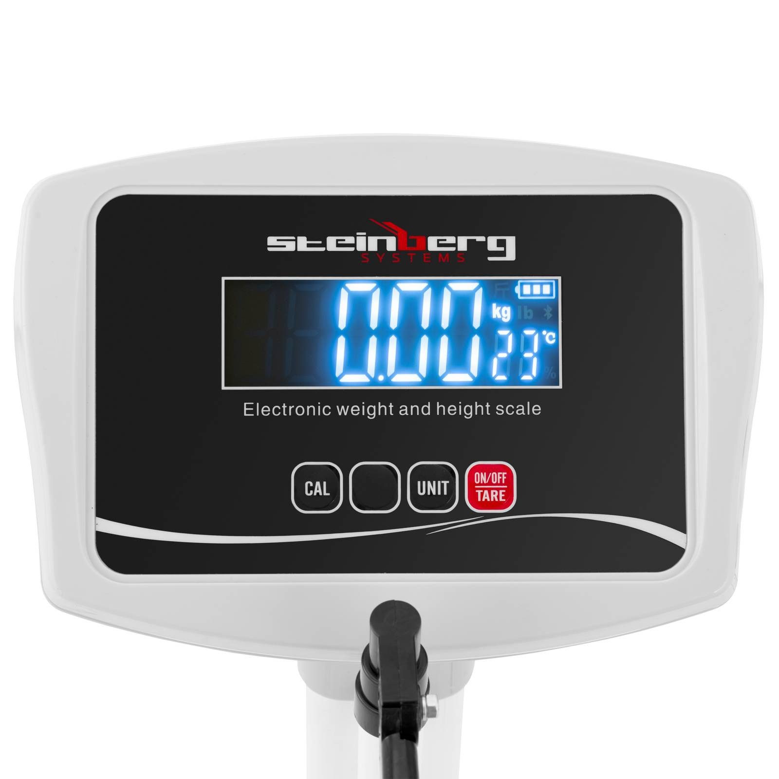 Steinberg Systems Personenwaage Personenwaage Größe 2 m Gewicht 180 kg digital Körperwaage Säulenwaage