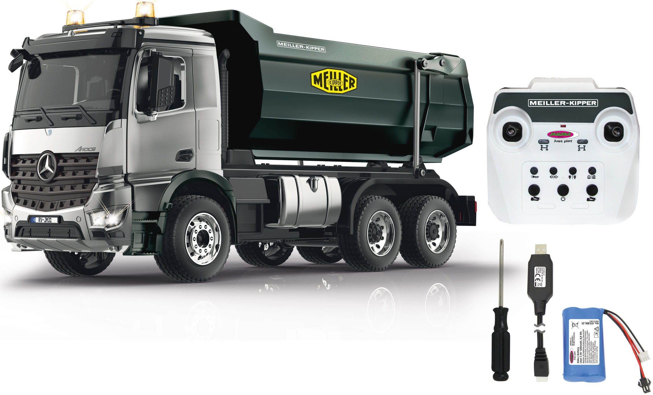 RC-LKW Mercedes-Benz Arocs Metal Meiller 1:20, 2,4 GHz