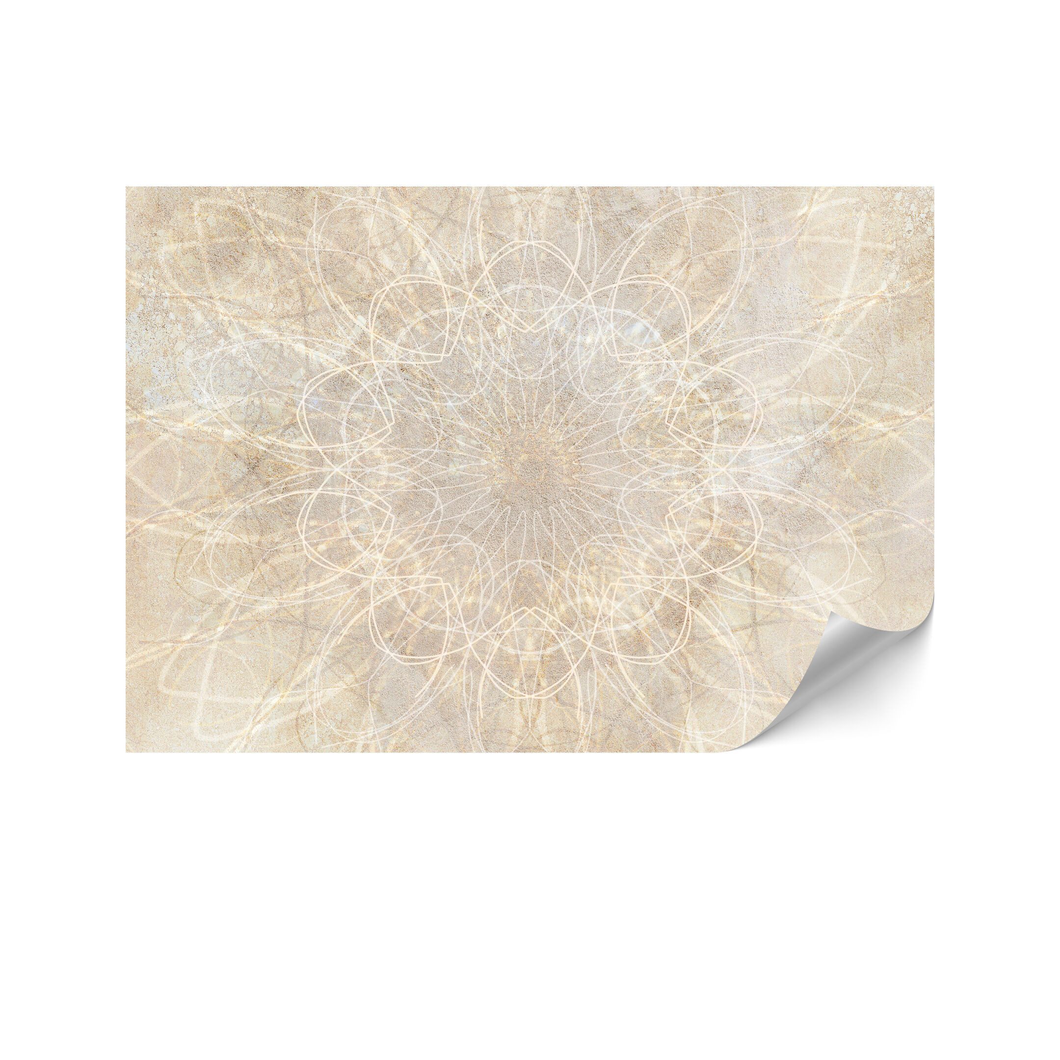 LUMASOUL Fototapete Vliestapete Hintergründe - Tapeten für Wohnzimmer & Schlafzimmer, Hindu-Boho, Rechteckig, Nach innen, Horizontale Ausrichtung