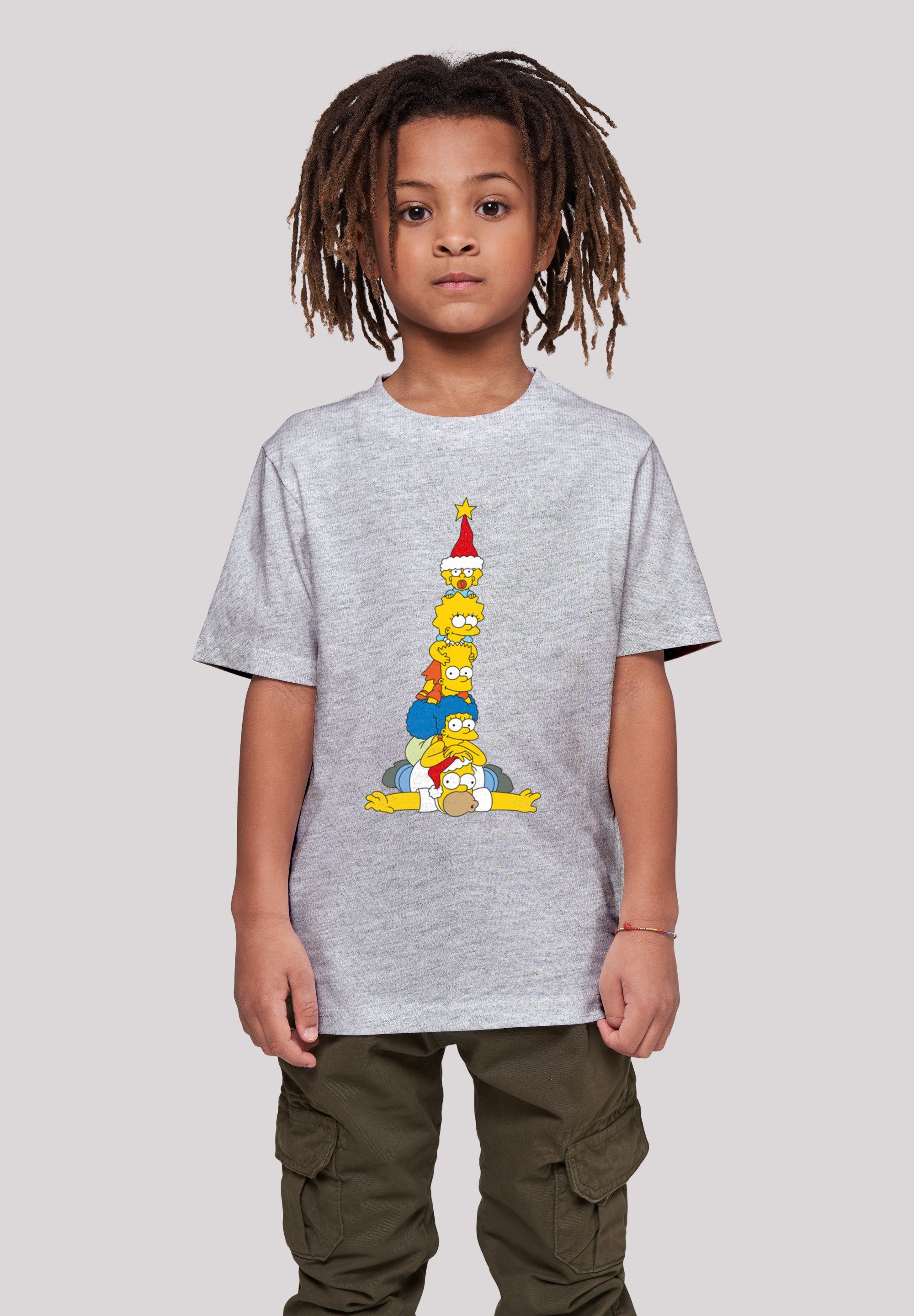 F4NT4STIC T-Shirt The Simpsons Family weicher Tragekomfort Christmas Weihnachtsbaum Baumwollstoff Sehr mit Print, hohem