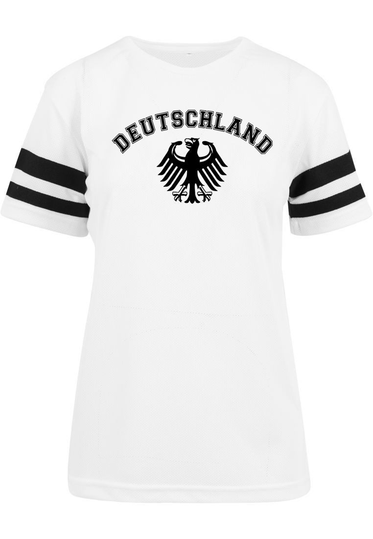 Print-Shirt Deutschland Damen WM 2026 Fan T-Shirt Schwarz Weiß Oversize