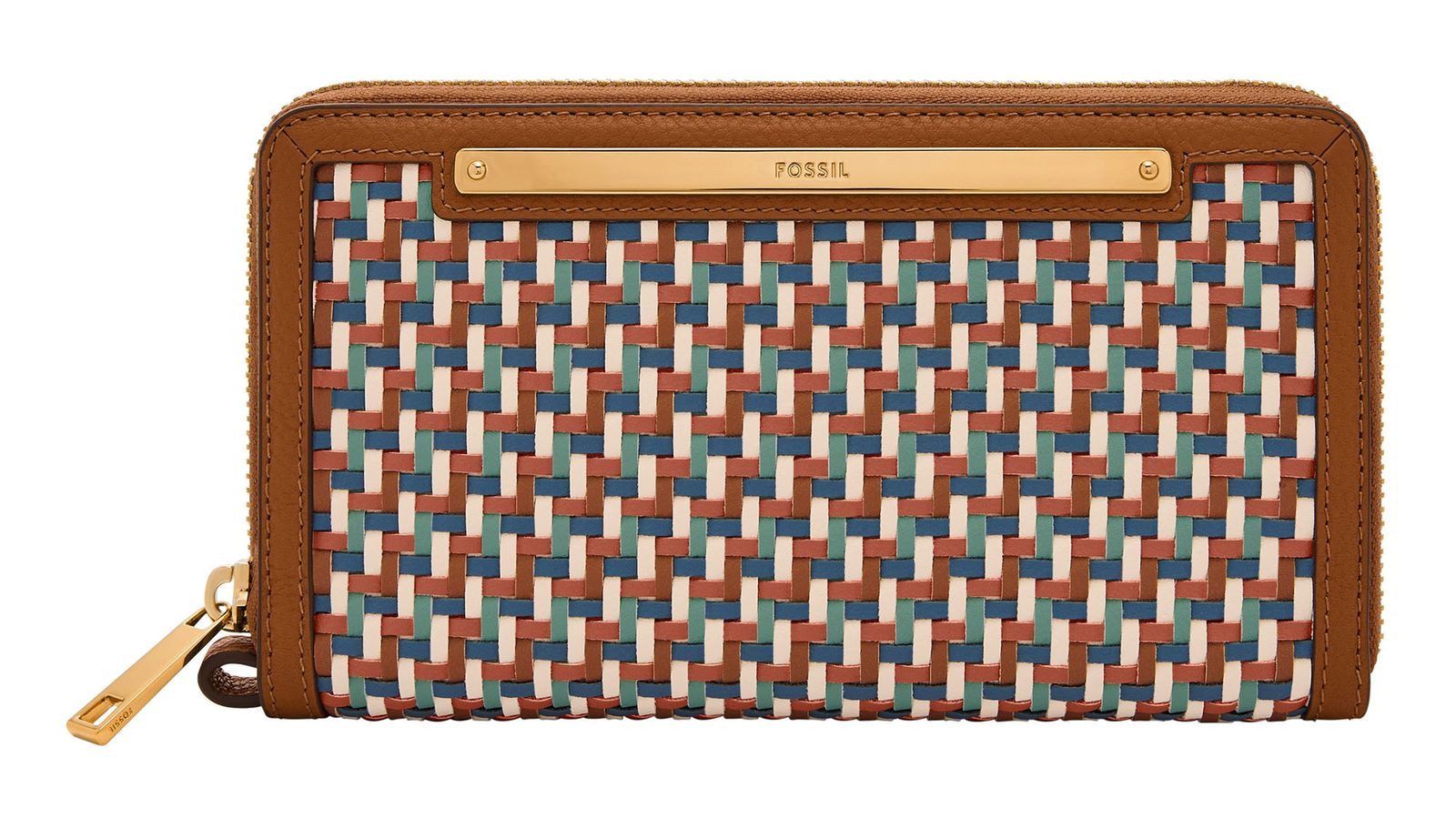 Fossil Geldbörse Zip Around Clutch, aus echtem Rindsleder günstig online kaufen