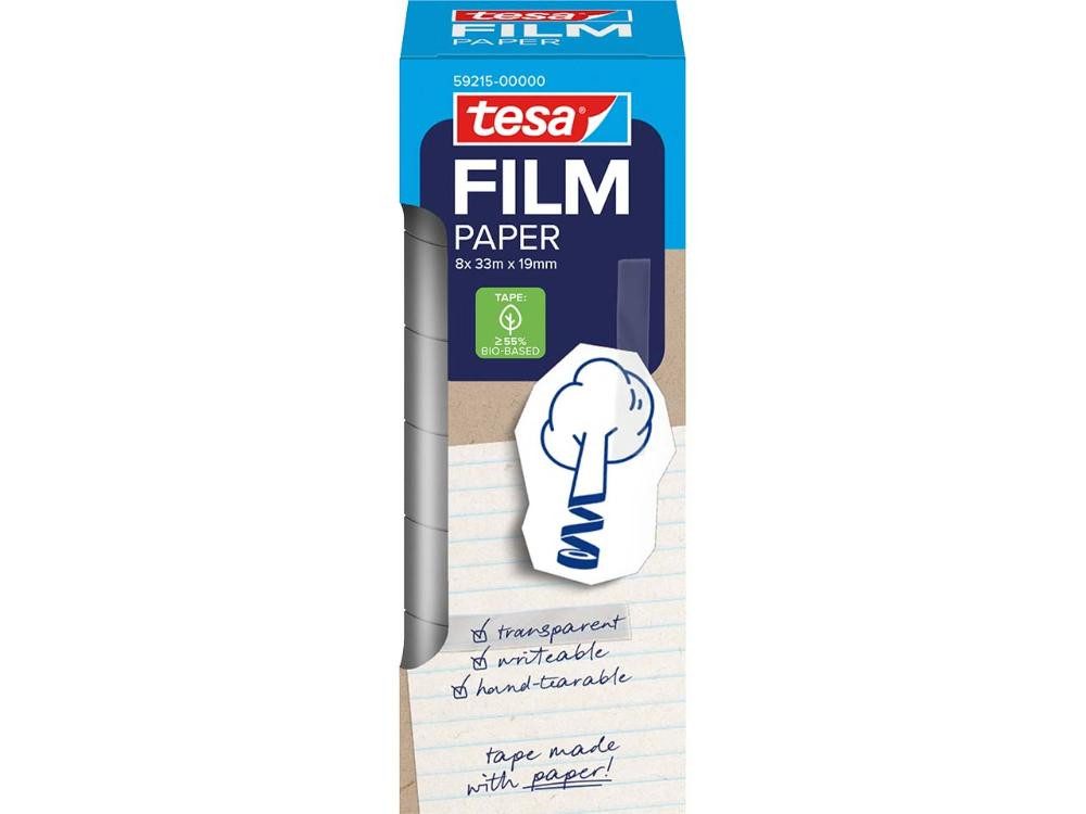 tesa Klebeband tesafilm Papier-Klebeband 'Paper' 19 mm x 33 m, 8 (8-St)
