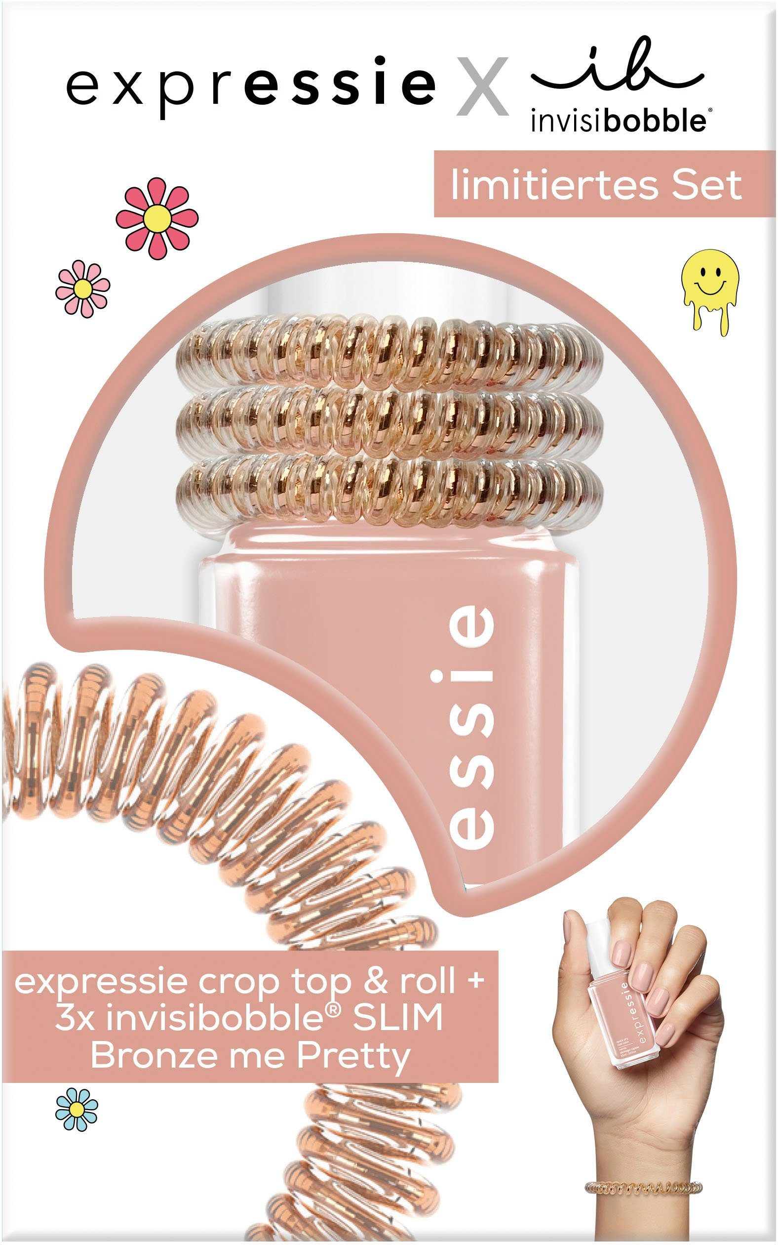 Schnelltrocknender roll Nr. Nagellack-Set Essie essie Nagellack Nagellack, crop 0 Rosa top in and