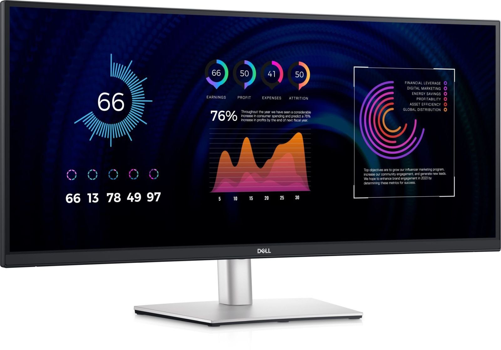P3424WE - LED-Monitor - gebogen - 86.4 cm (34) TFT-Monitor