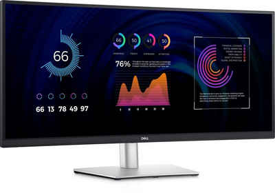 Dell P3424WE - LED-Monitor - gebogen - 86.4 cm (34) TFT-Monitor (3440 x 1440 px, 4K Ultra HD, 8 ms Reaktionszeit, 60 Hz, IPS, Curved, HDCP, Höhenverstellbar)