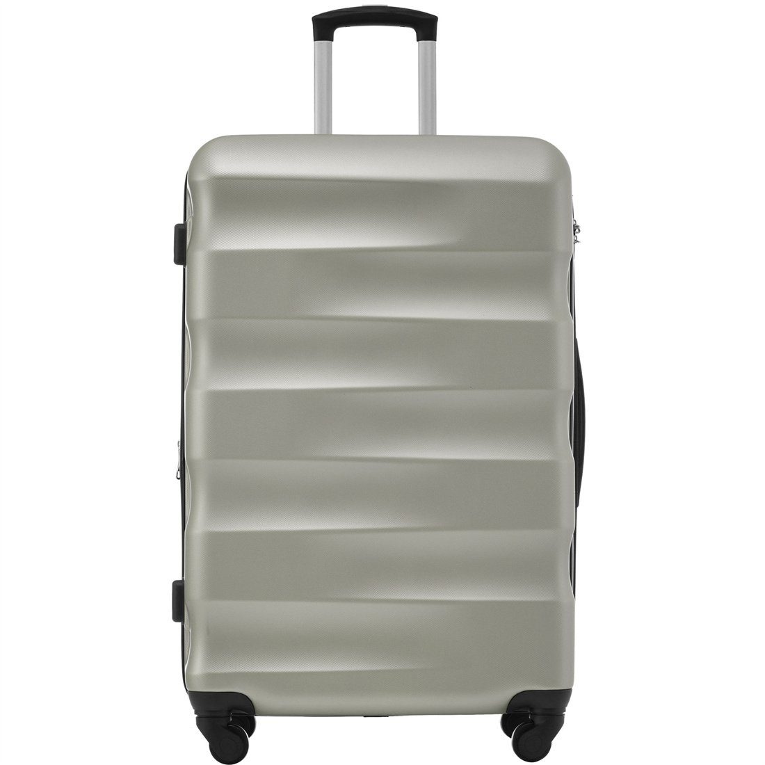 Koffer DÖRÖY Reisekoffer, Hartschalen-Koffer, 69*44.5*26.5cm, Goldgrün ABS-Material