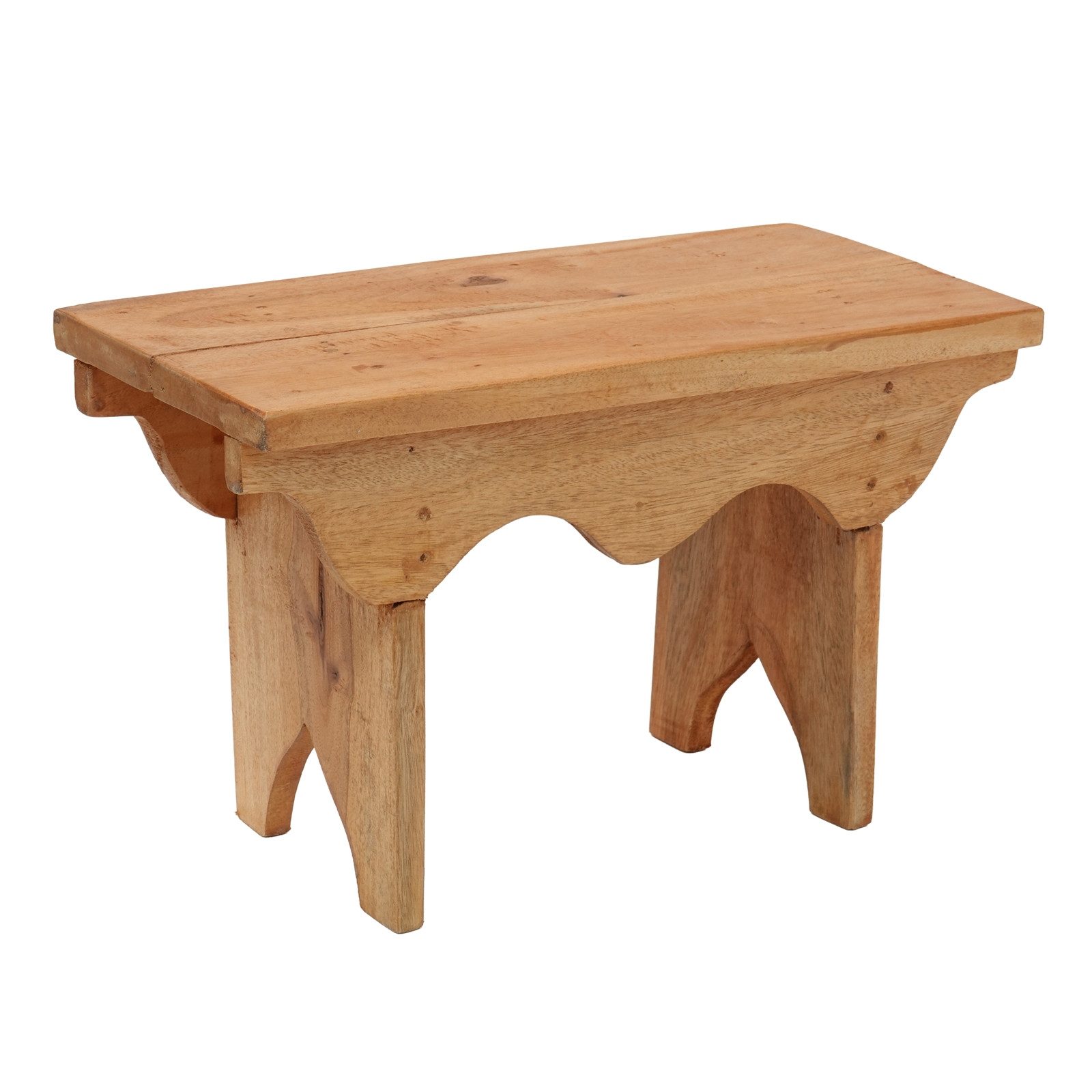 CREEDWOOD Hocker HOCKER "JARNO", Massivholz, 40cm, Holz Schemel, Natur Blumenhocker