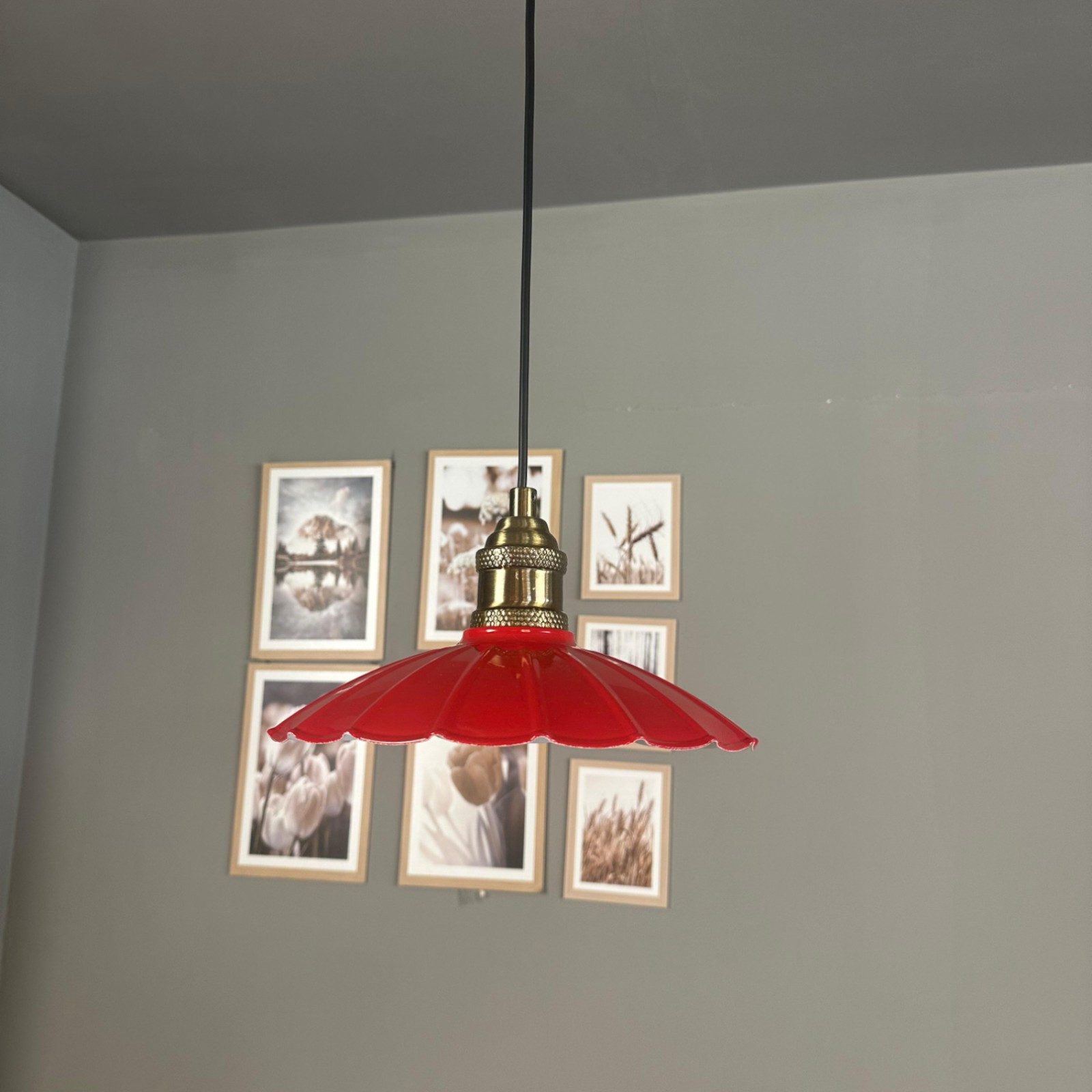 Bamyum Pendelleuchte Pendelleuchte Risso Metall Ø25cm, Modern Hängelampe, ohne Leuchtmittel