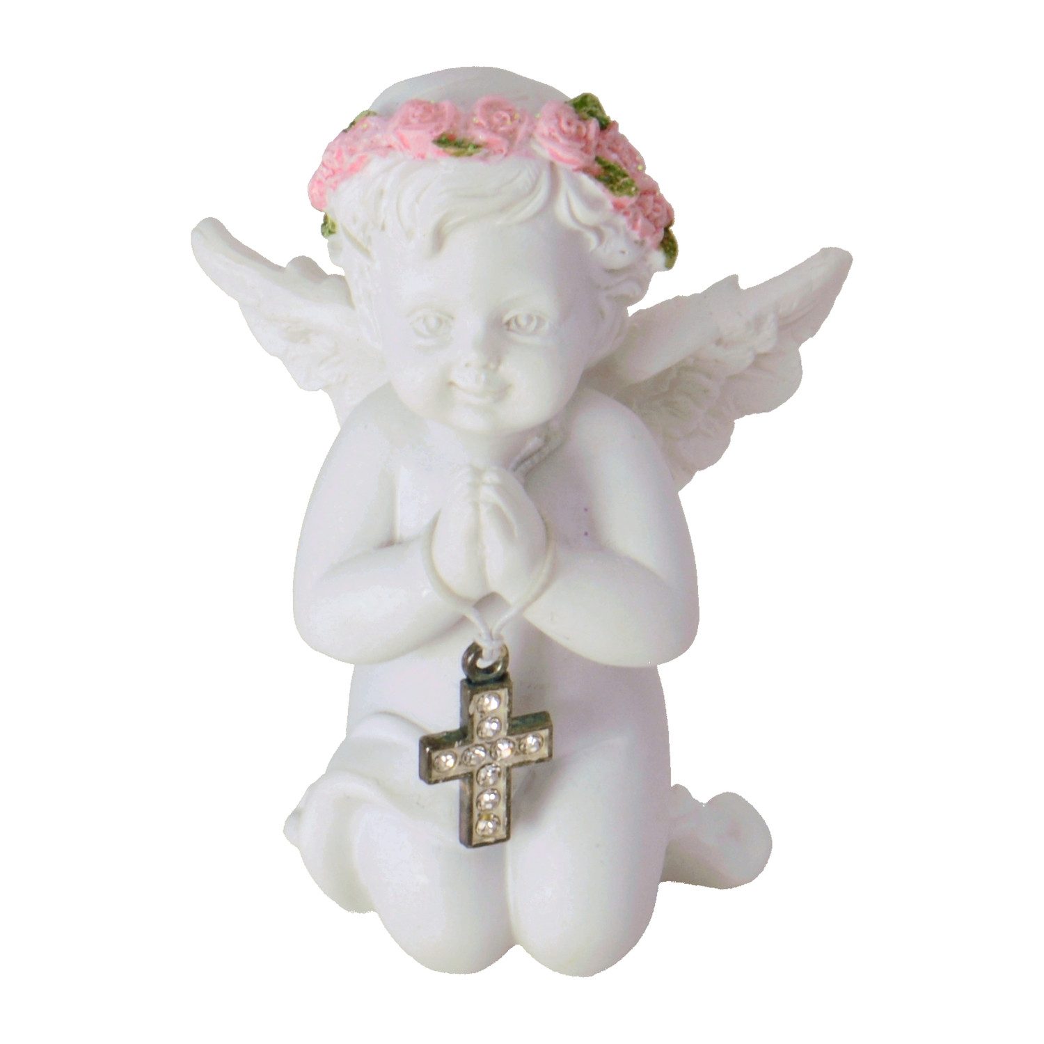 Out of the Blue Dekofigur Engel Dekofigur mit Kristallkreuz günstig online kaufen