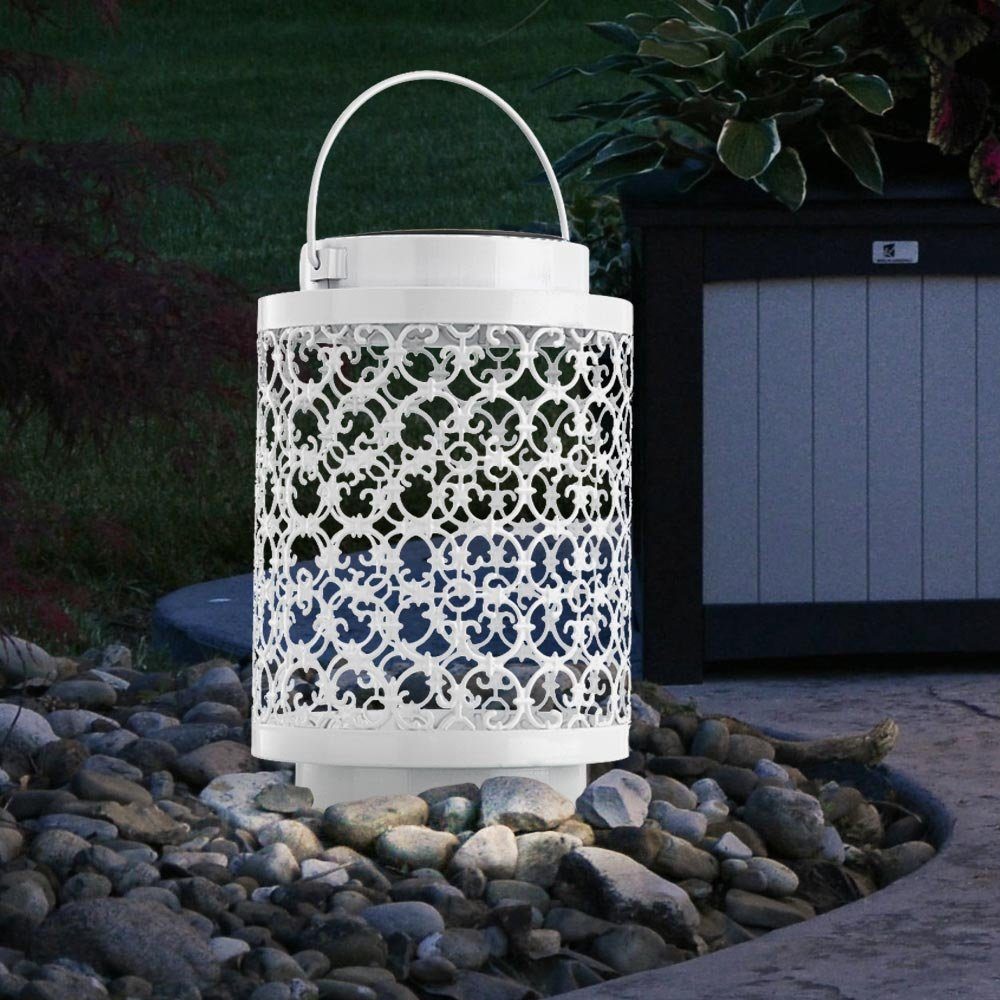 etc-shop LED orientalische verbaut, Solarlampen Gartendeko Solarleuchte, fest Laterne für LED-Leuchtmittel Außen