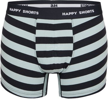 HAPPY SHORTS Trunk 2 Happy Shorts Jersey Trunk Herren Boxershort Boxer Pant Minz Streifen (1-St)