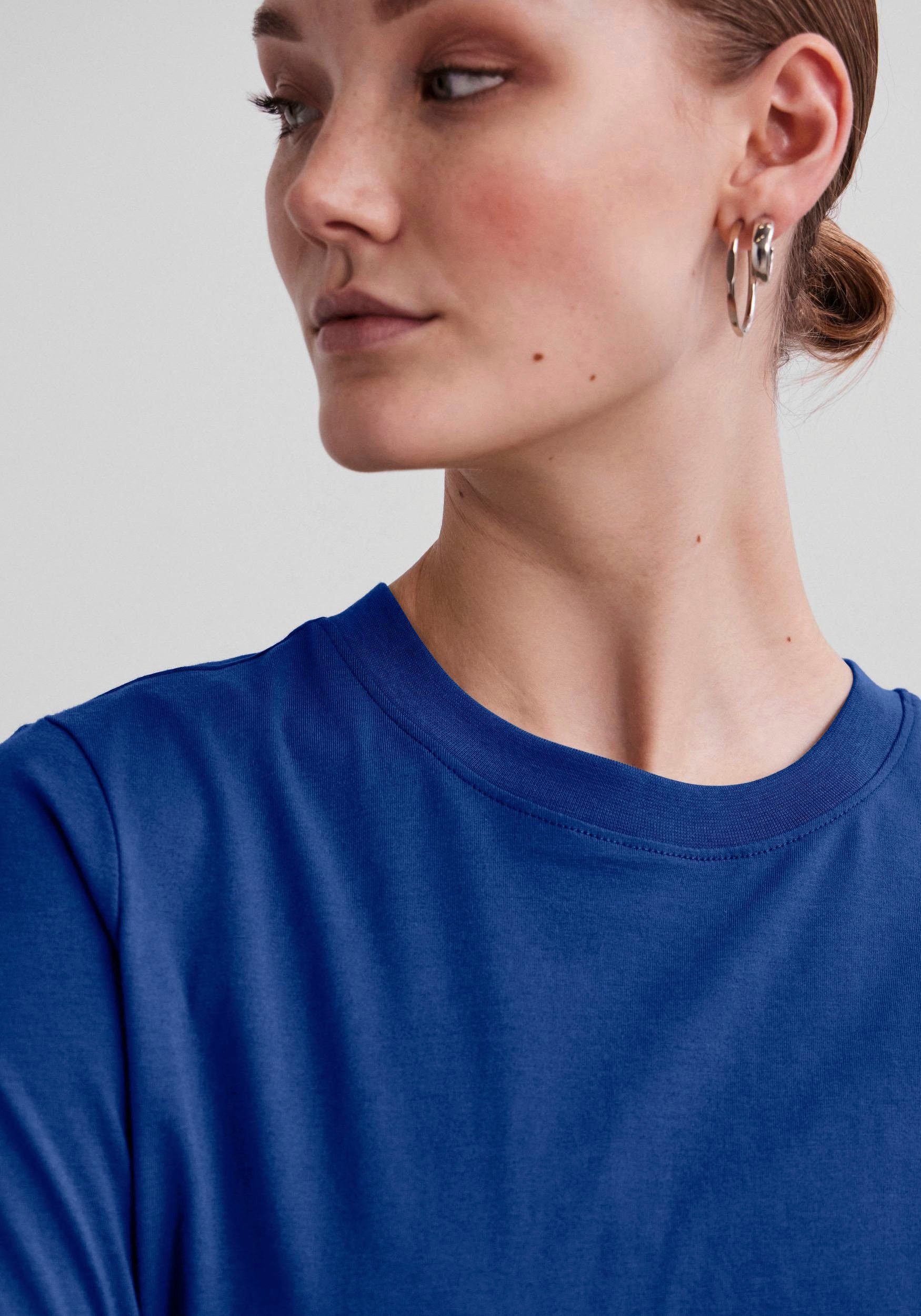 pieces Rundhalsshirt PCRIA SS FOLD UP günstig online kaufen