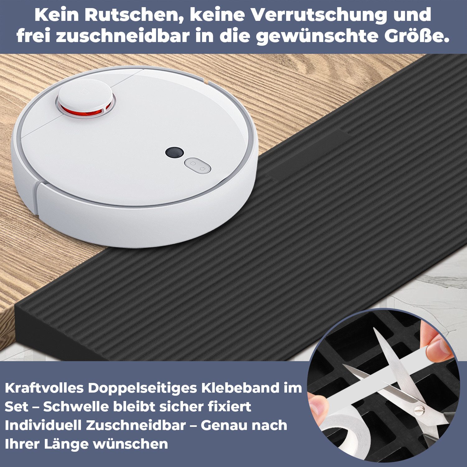 Clanmacy Auffahrrampe Türschwellenrampe Vollgummi Rollstuhlrampe Rutschfest Schwellenrampe