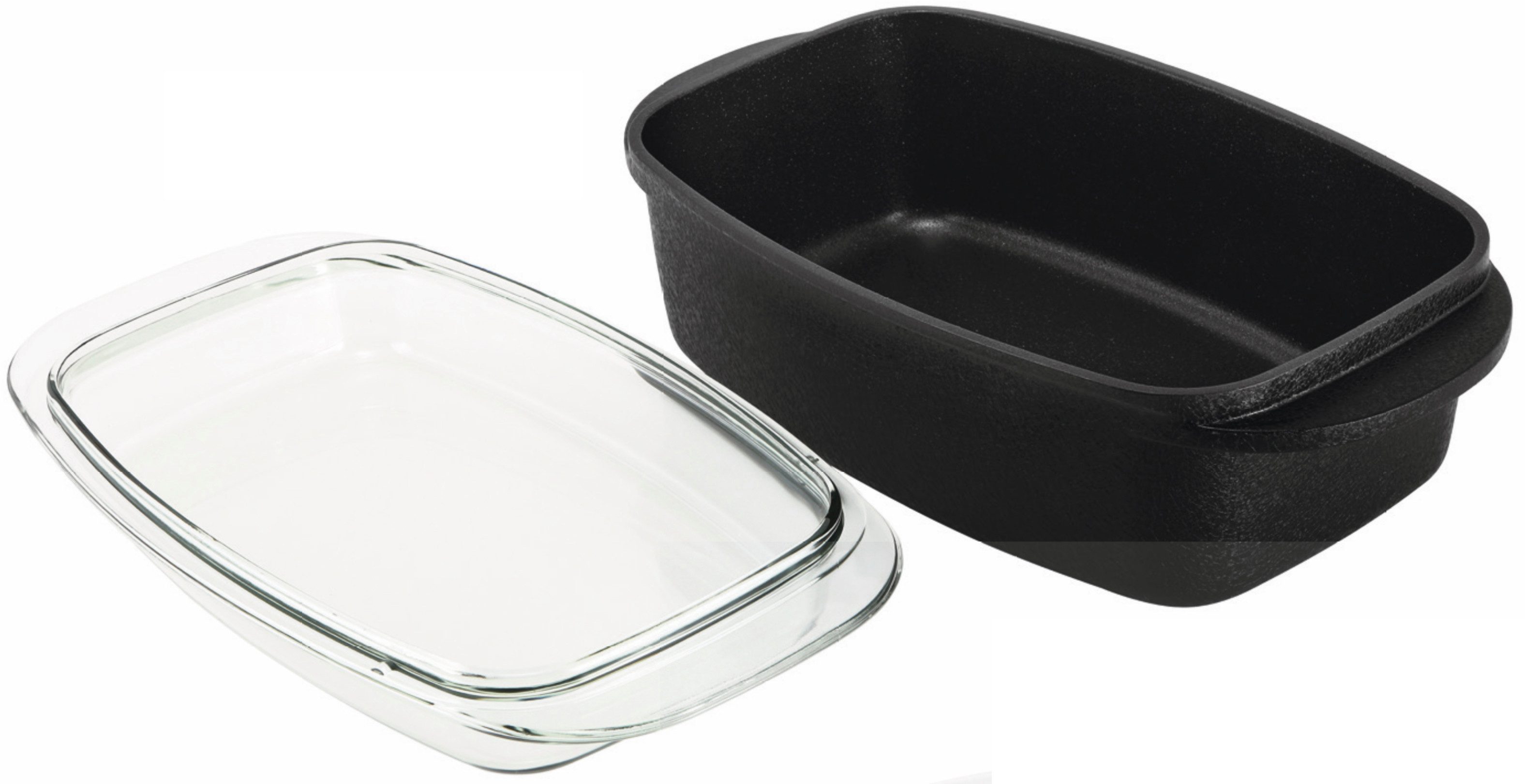 CS Koch-Systeme Bräter MÜNSTER, 32 x 21 cm, Aluminiumlegierung, antihaftbeschichtet, Aluminium (2-tlg), für alle Herdarten inklusive Induktion