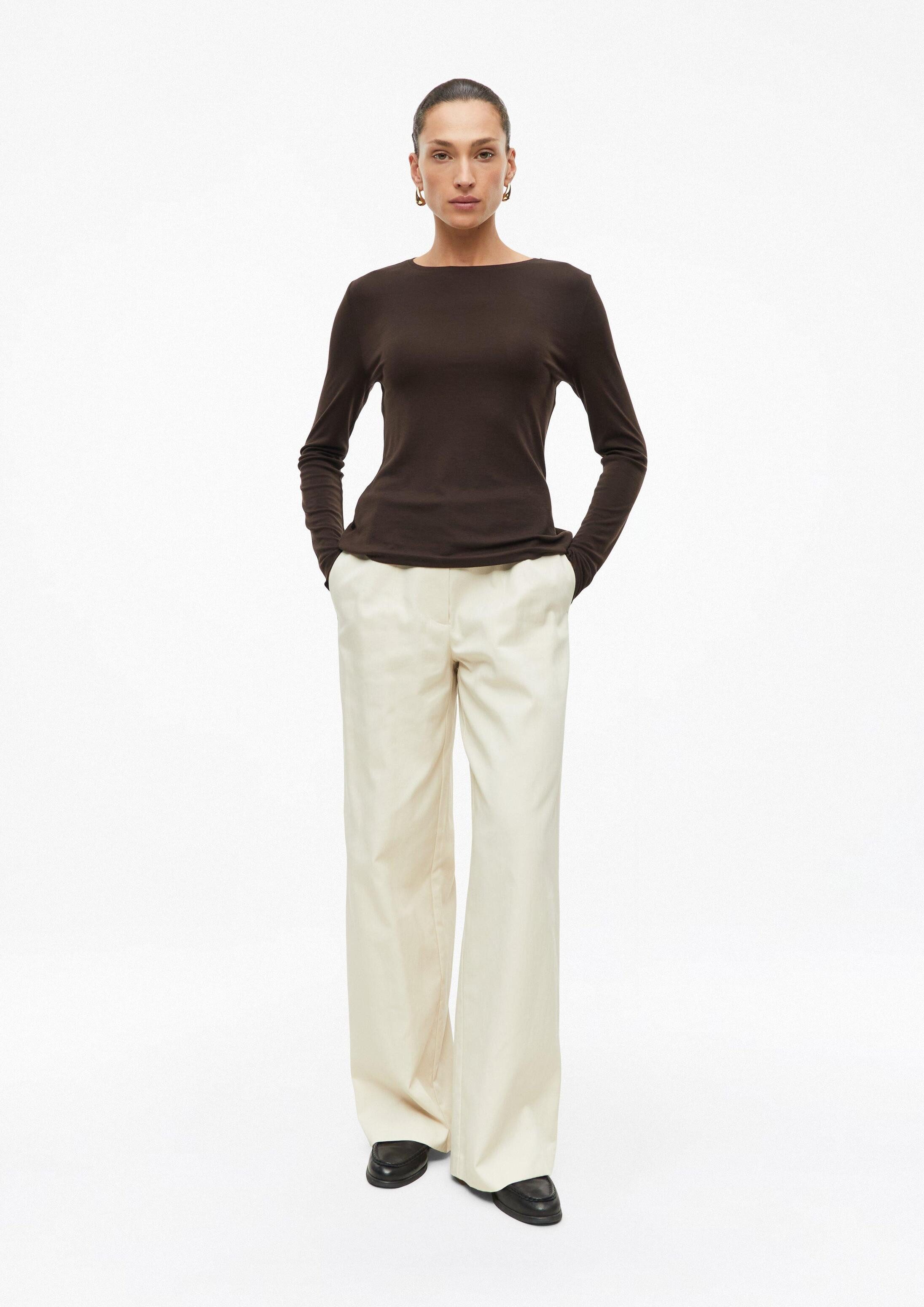 s.Oliver Chinos Hose Wide-Leg-Hose mit Komfortbund