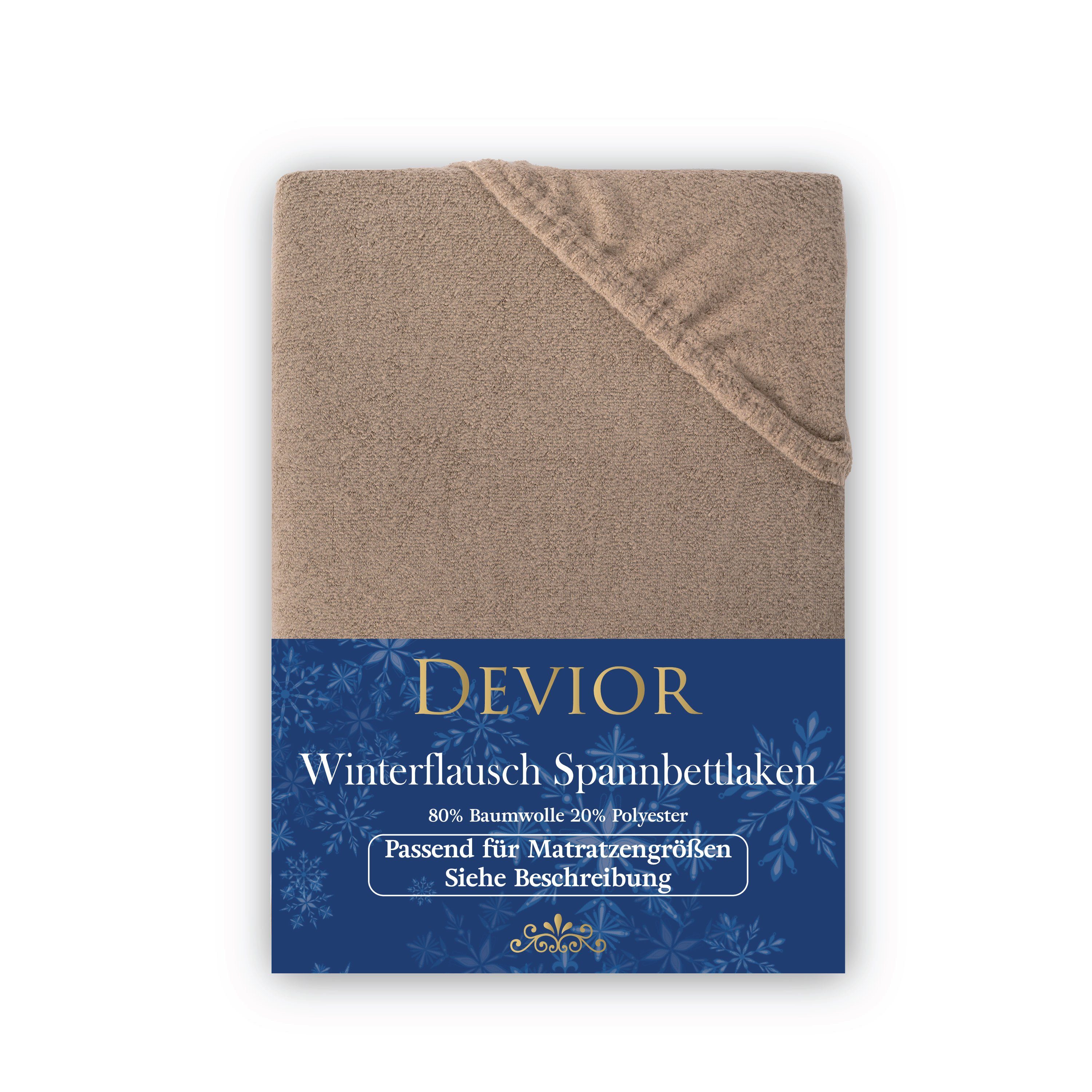 Devior Spannbettlaken Spannbetttuch Bettlaken Winter Flausch günstig online kaufen