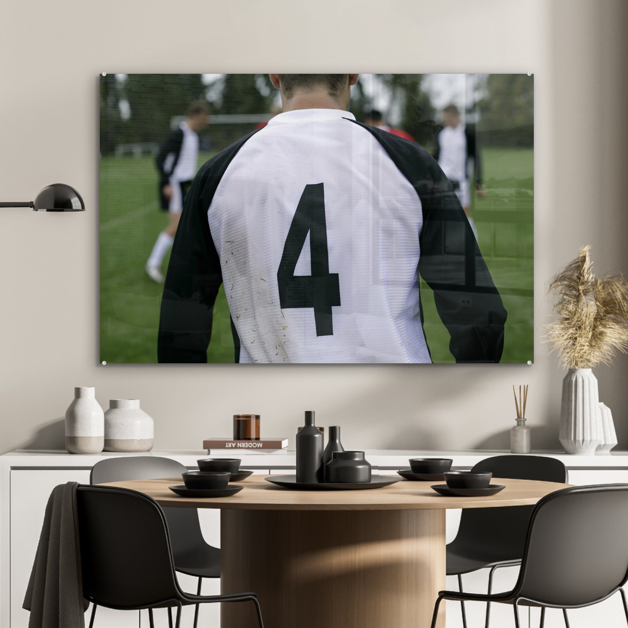 Acrylglasbilder Fußballtrikot St), (1 Acrylglasbild Nummer 4, Schlafzimmer & mit MuchoWow Wohnzimmer der