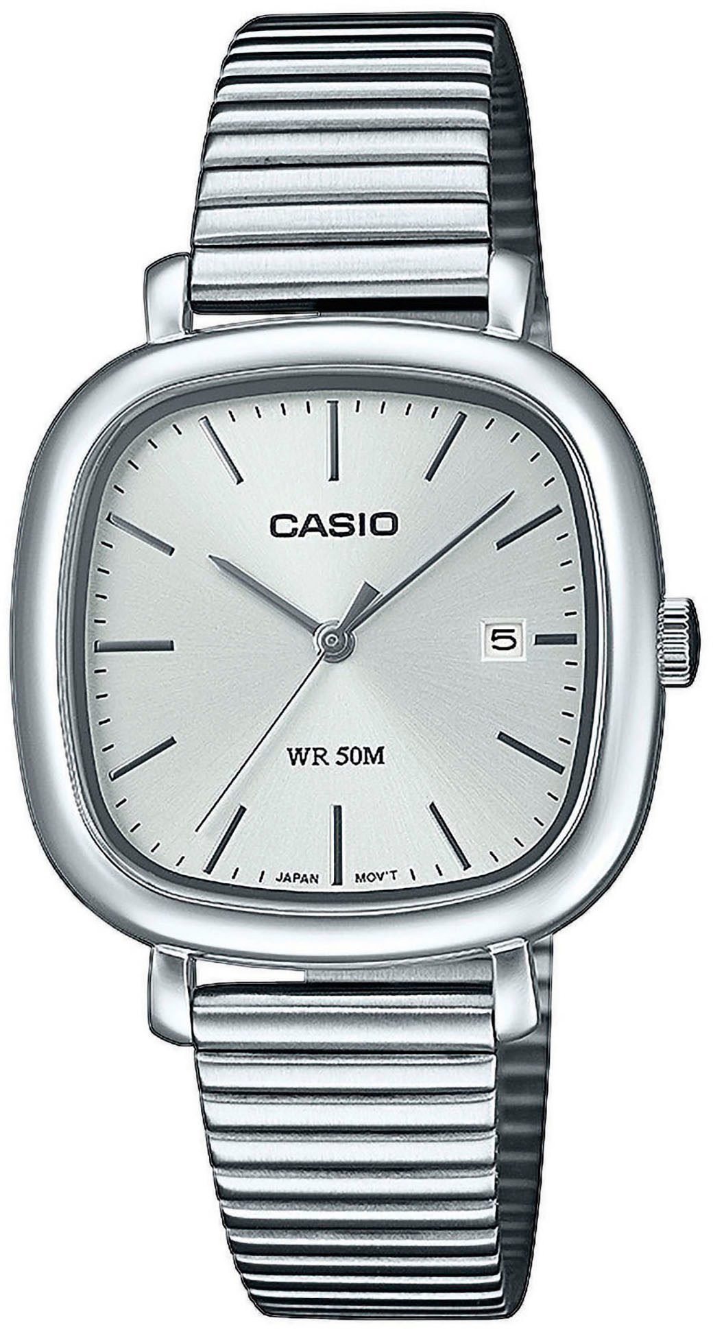 CASIO TIMELESS COLLECTION Quarzuhr LTP-B166D-7AVEF, Armbanduhr, Damenuhr, Herrenuhr, Edelstahlarmband, analog, Tag