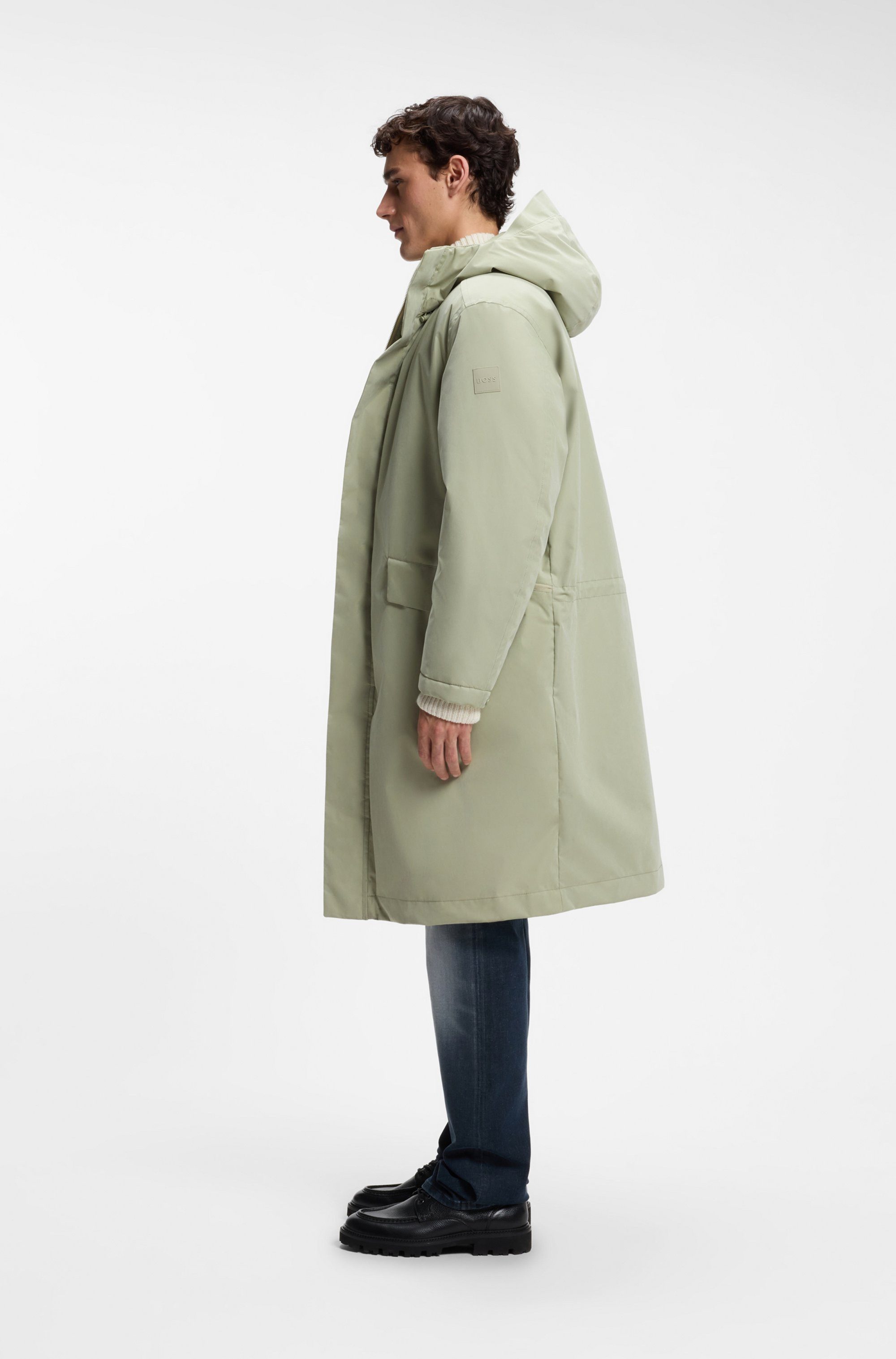 BOSS ORANGE Parka Omod mit funktionalen Details, wattiert
