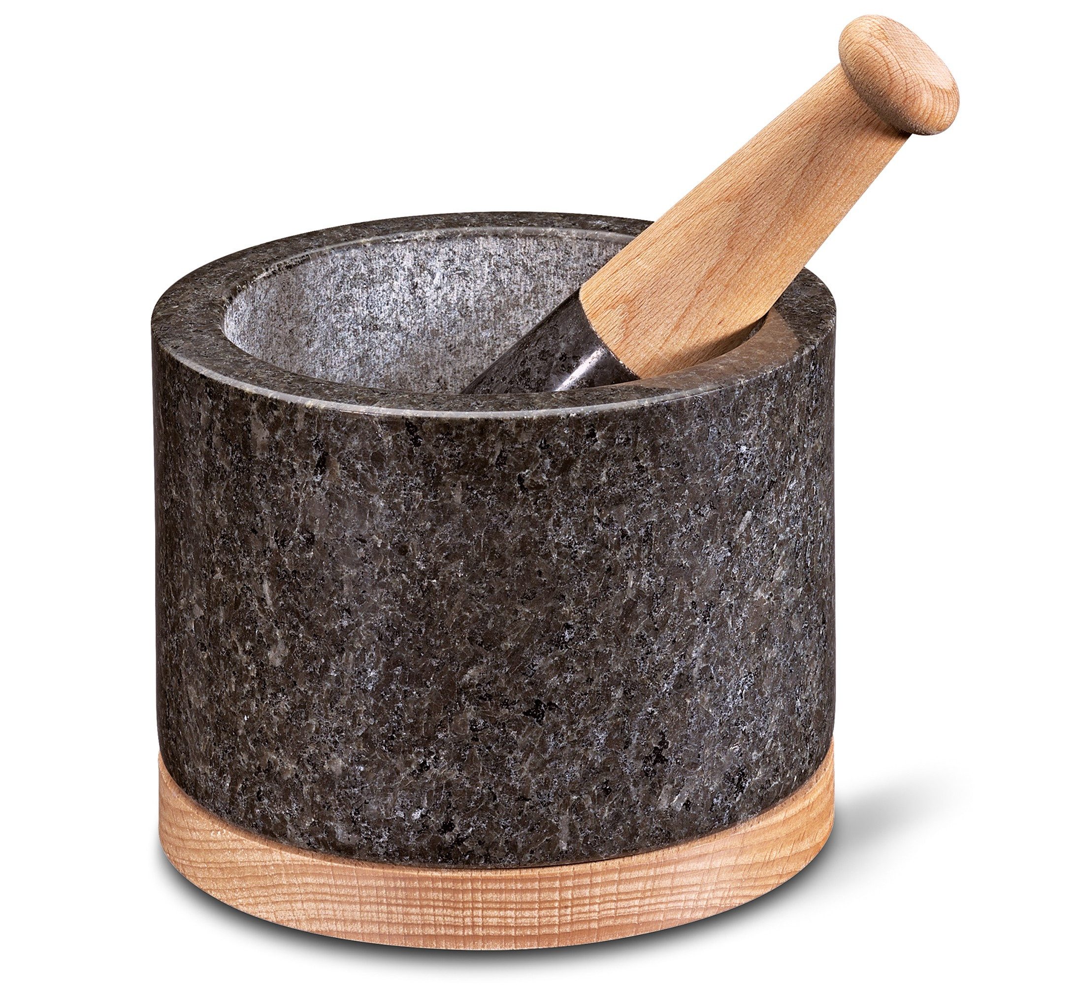 Cilio Mörser Granitmörser Gewürz Mörser Steinmörser Stößel Zerkleinerer cilio
