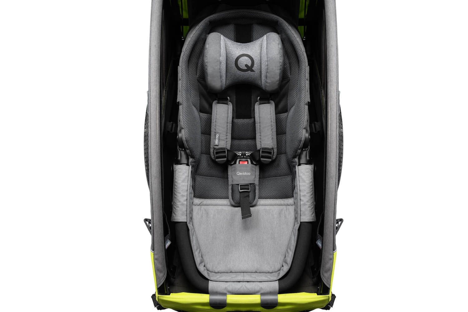Qeridoo Fahrradkinderanhänger Hängematte Plus für Qeridoo Anhänger - Farbe: Grau