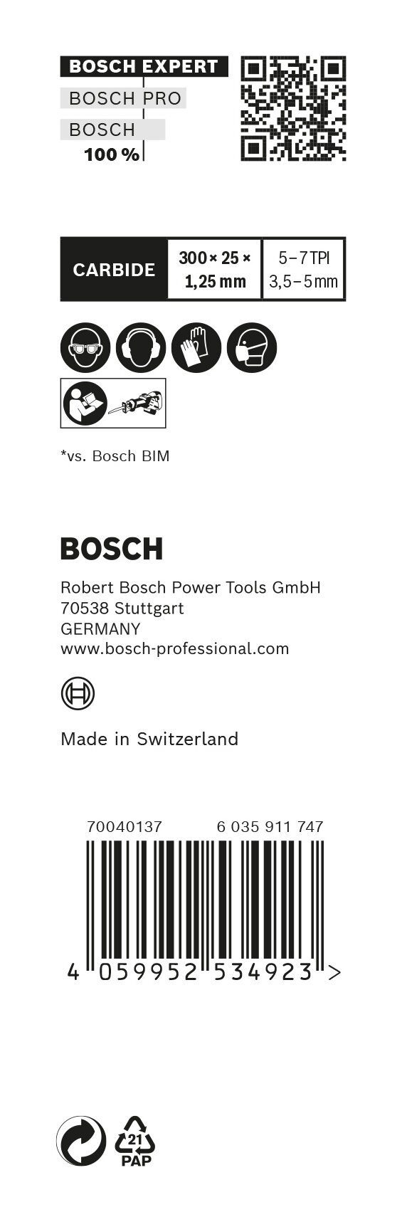 Stück), Demolition Wood Metal XHM BOSCH Expert - (10 S 10er-Pack Expert Endurance Metal with and Wood Demolition for Säbelsägeblatt 1267