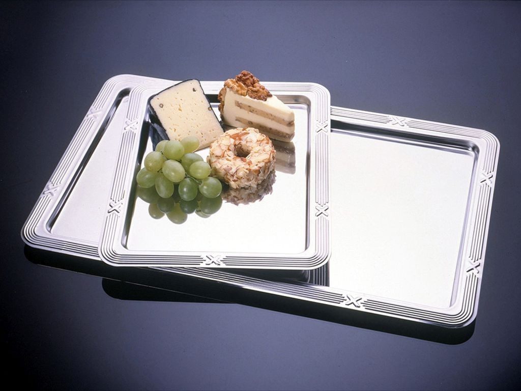 CHG Tablett c, h, g GN-Tablett 1/2 33,0 x 27,0 cm, Edelstahl, (1 Servierplatte)