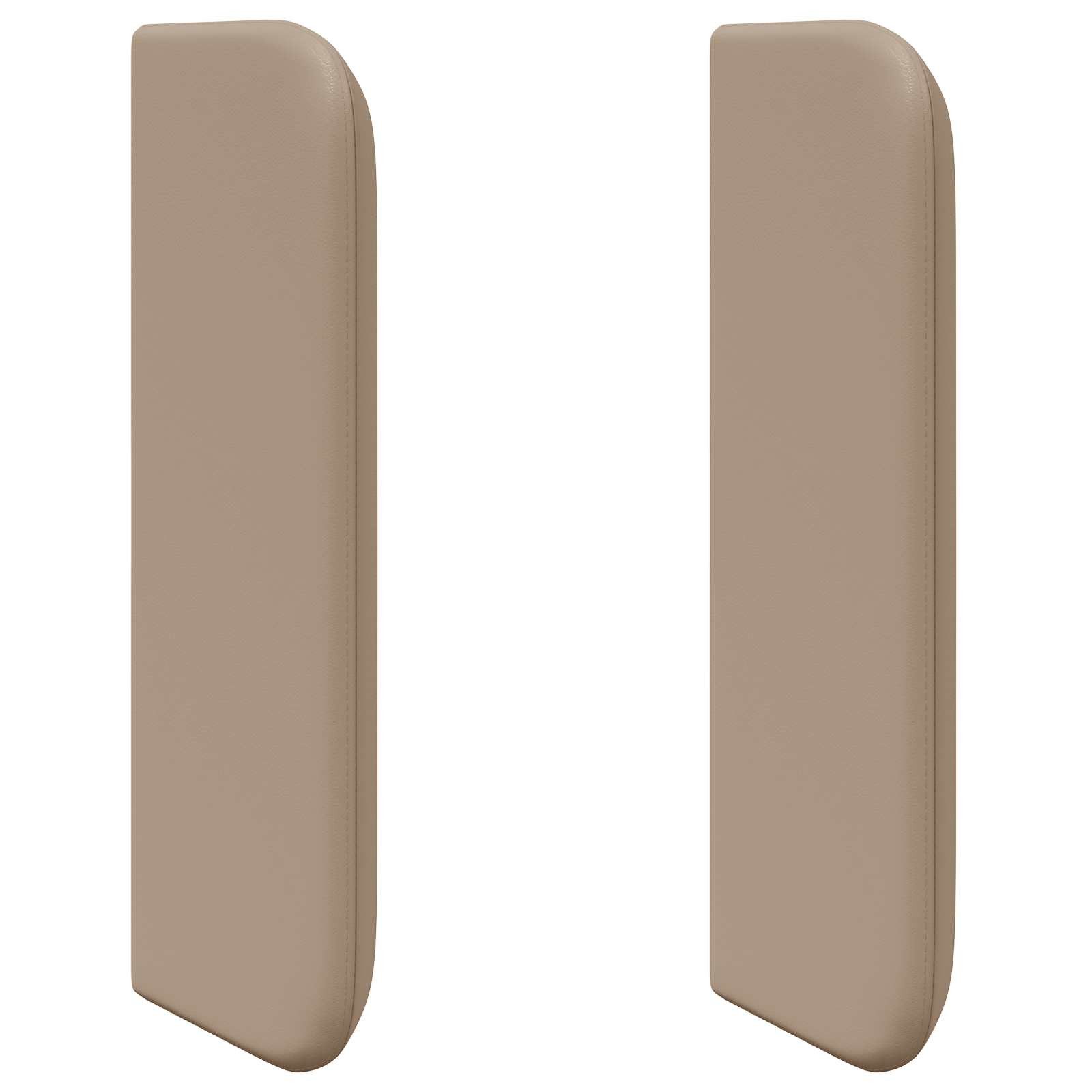 vidaXL Betthimmel Kopfteil Ohr Braun 40,5 x 40,5 x 4 cm PVC (1-tlg)