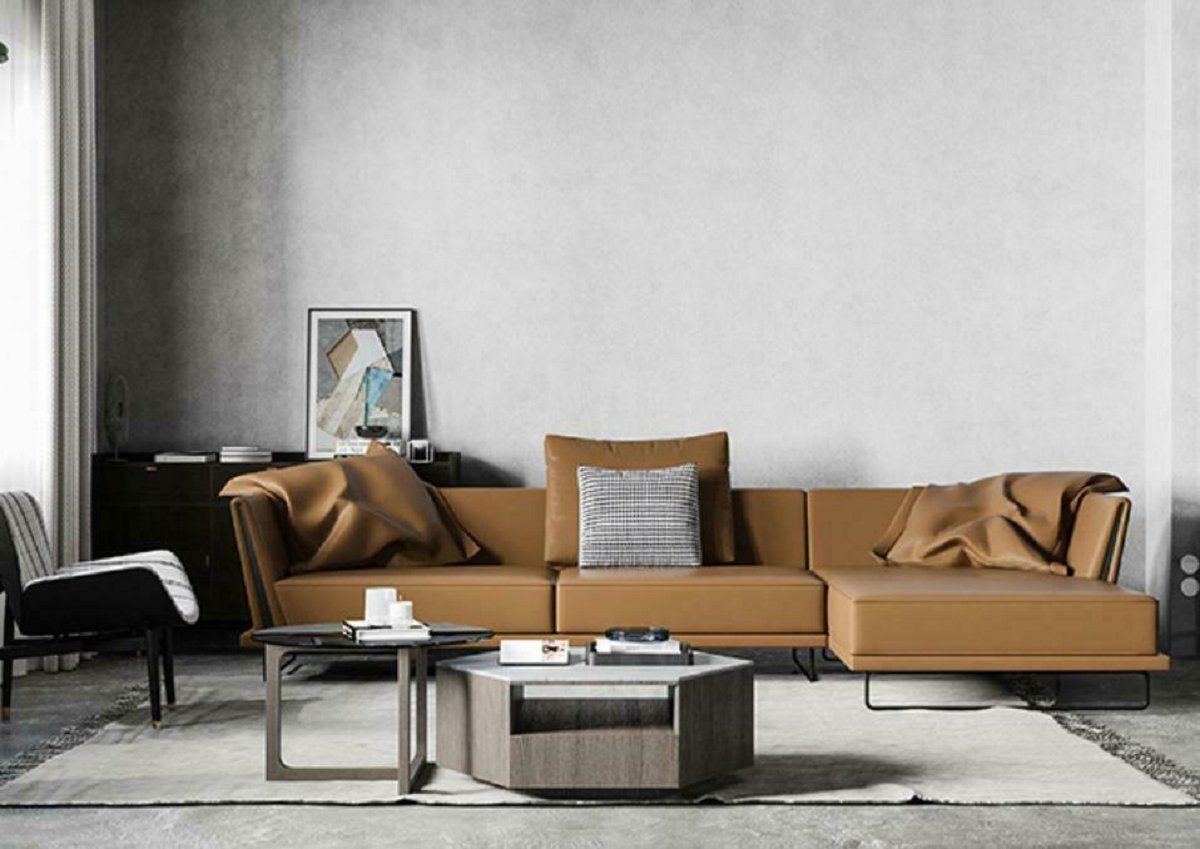 JVmoebel Ecksofa Ecksofa Sofa Couch, L-form Leder in Design Europe Relax Wohnlandschaft Made