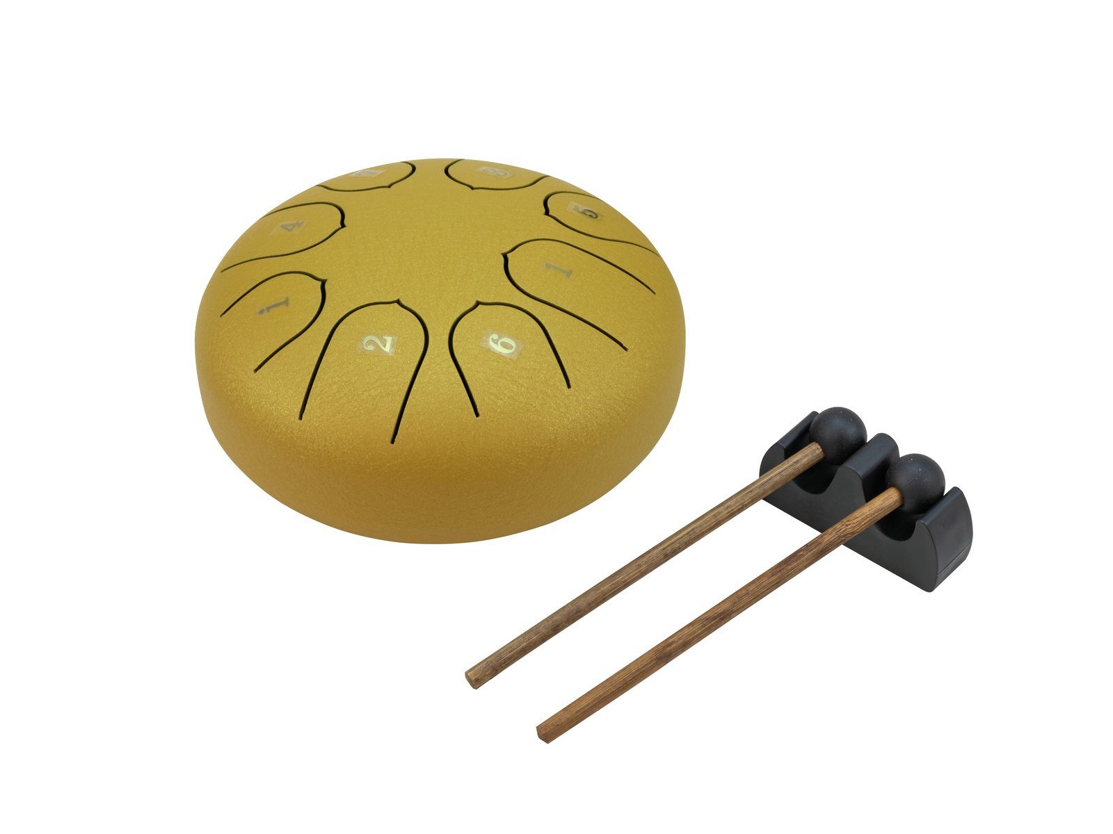 DIMAVERY Djemben TD-12 Steel Tongue Drum, inkl Transporttasche und Молоток
