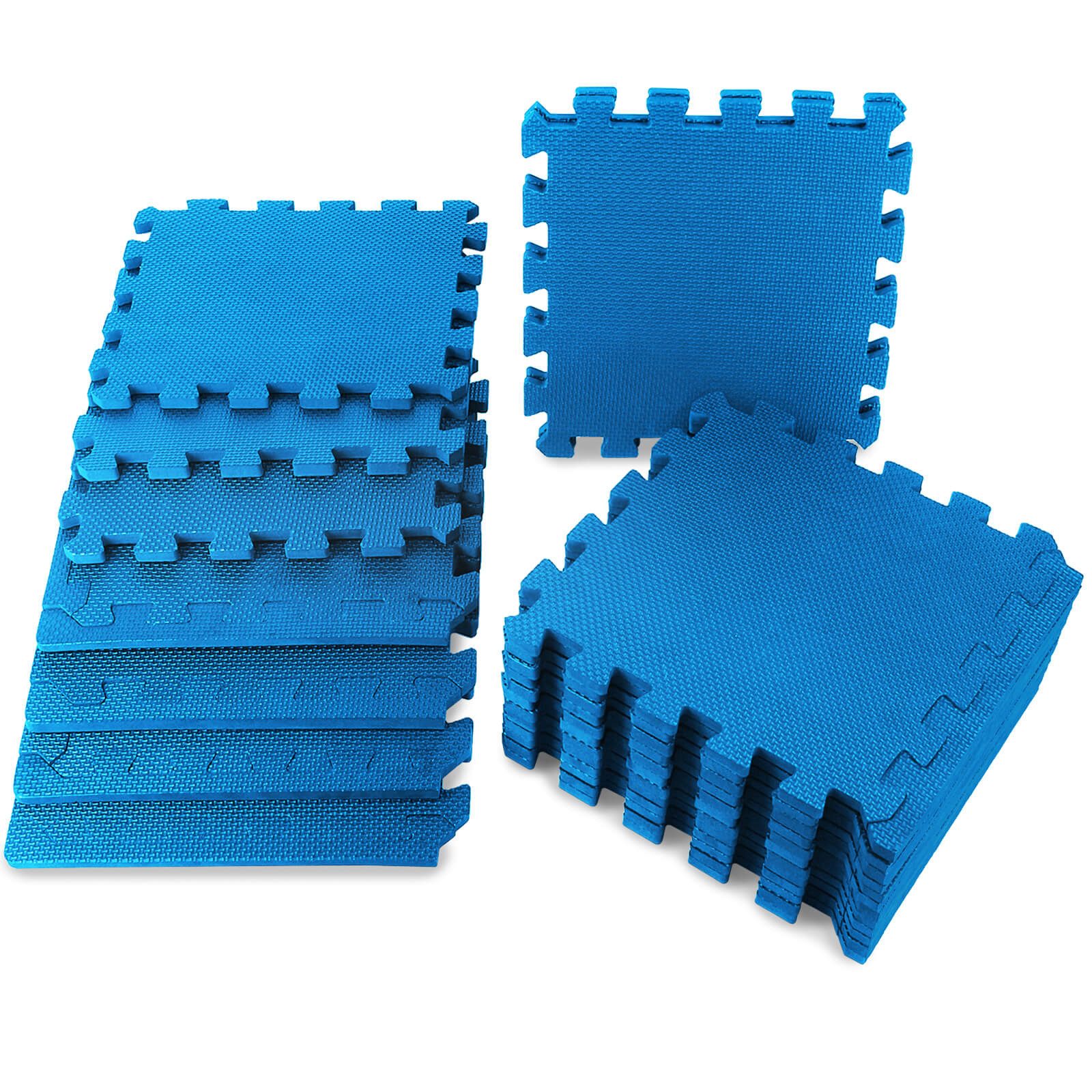 Pool-Bodenschutzfliese ALPIDEX 21 Stück Poolmatte schwarz 30 x 30 x 1 cm erweiterbar