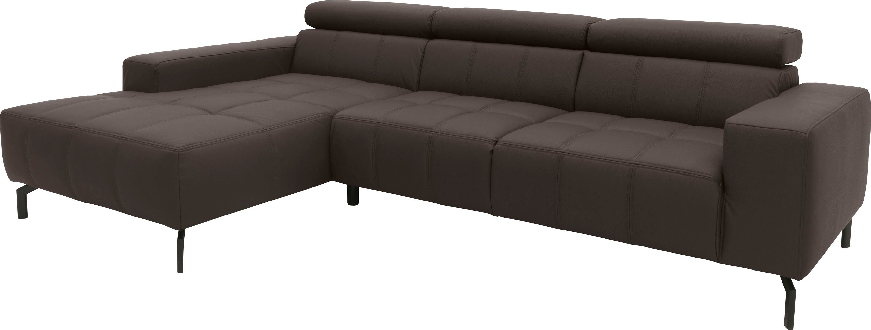 DOMO collection Ecksofa "Cunelli tolle Sitznähte als Designelement, fester günstig online kaufen