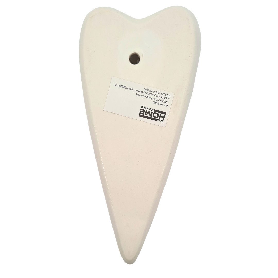 abc HOME Luftbefeuchter Keramik Heizung 2er Set – Heizkörper-Verdunster Herz – Bild 4 von 4