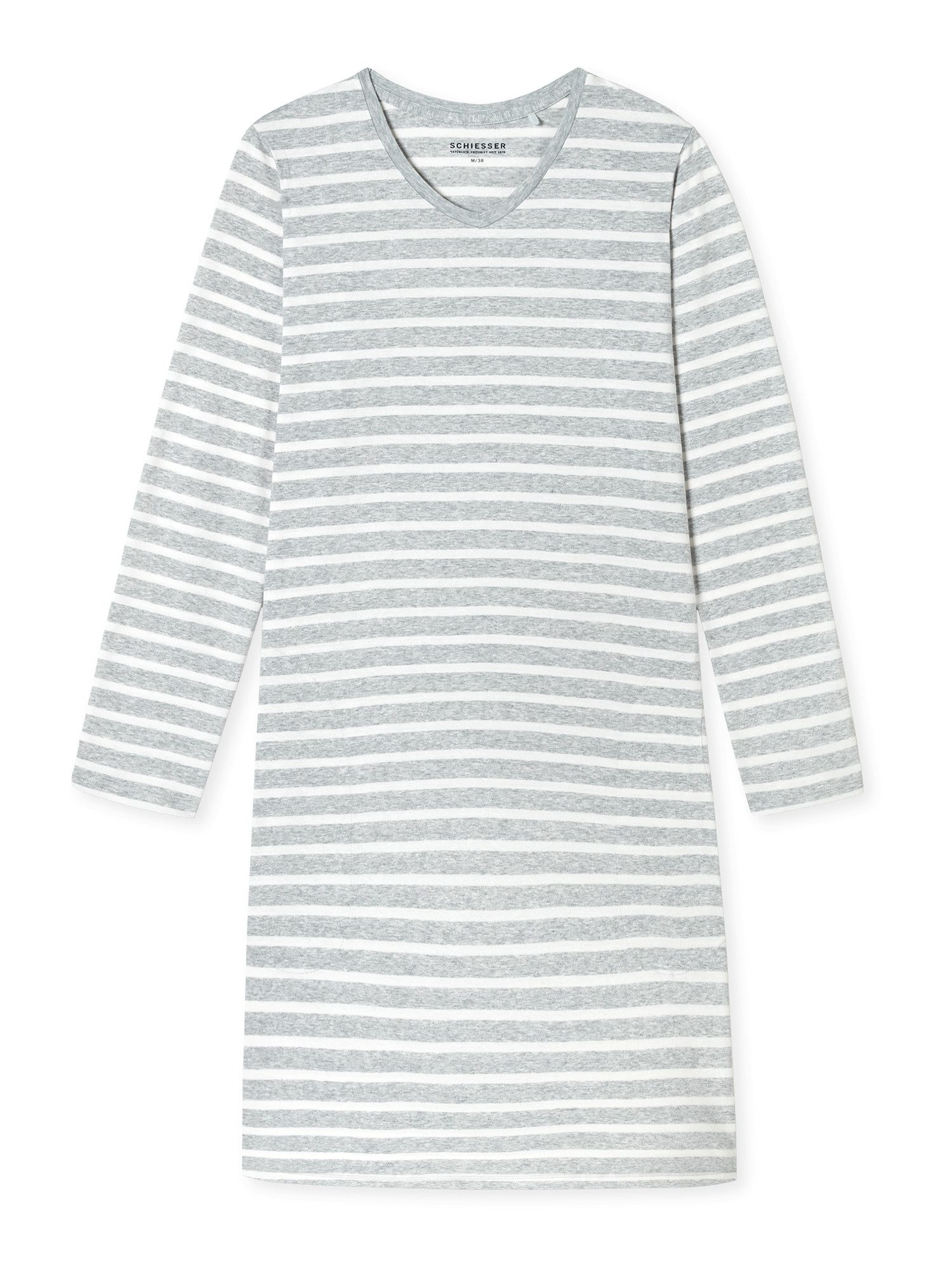 Schiesser Nachthemd langarm 95cm - Casual Essentials Nacht-hemd schlafmode günstig online kaufen