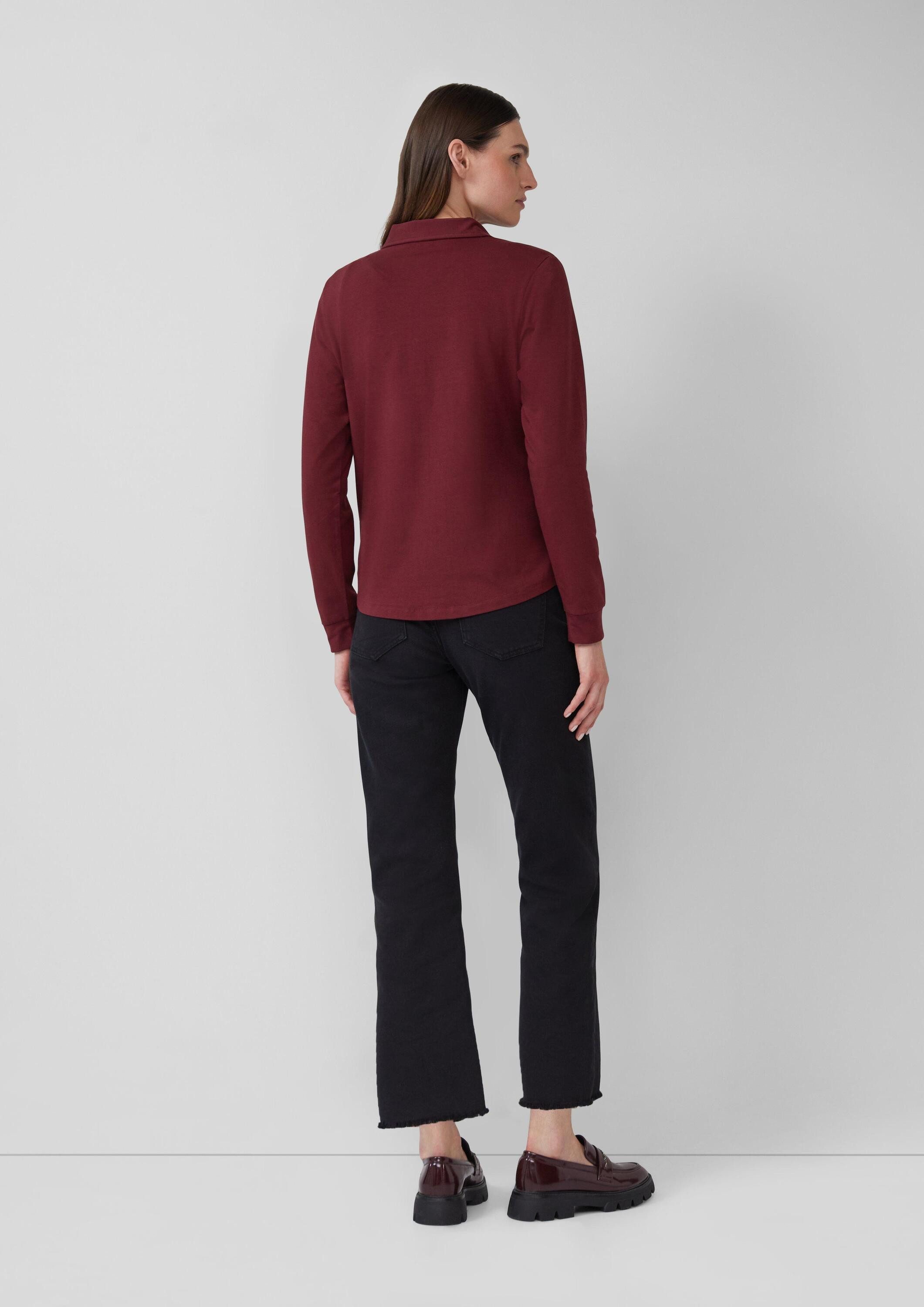 s.Oliver Langarmshirt T-Shirt Elastische Jerseybluse