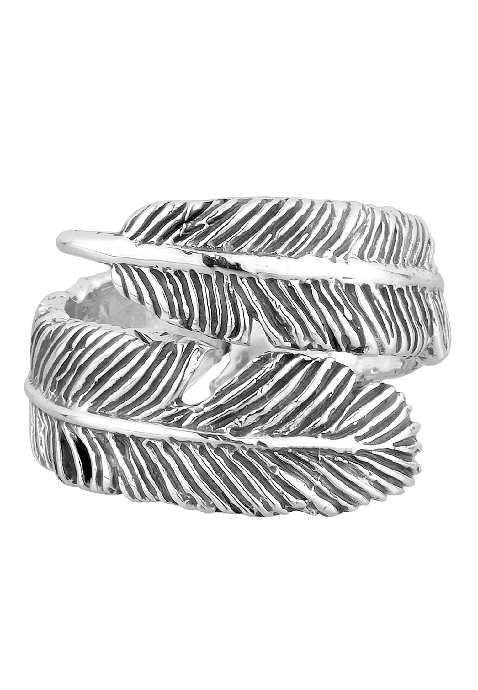 Elli Fingerring Offen mit Feder Design günstig online kaufen