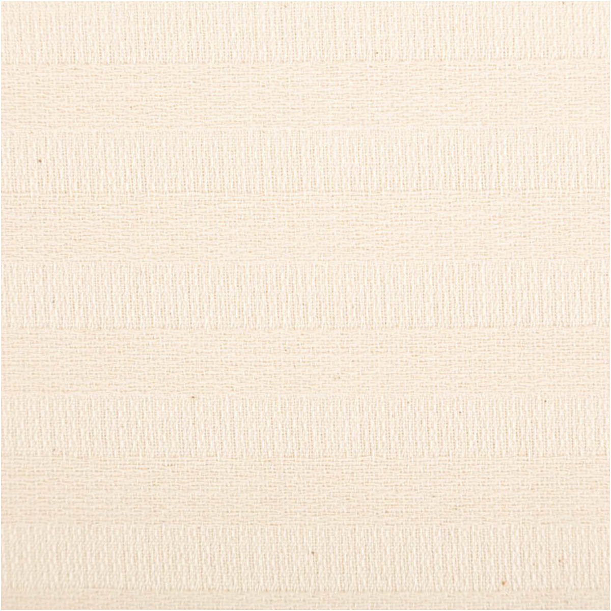 SCHÖNER LEBEN. Stoff Jacquard Stoff Meterware Baumwollstoff Maurs Streifen Natur 260cm, überbreit