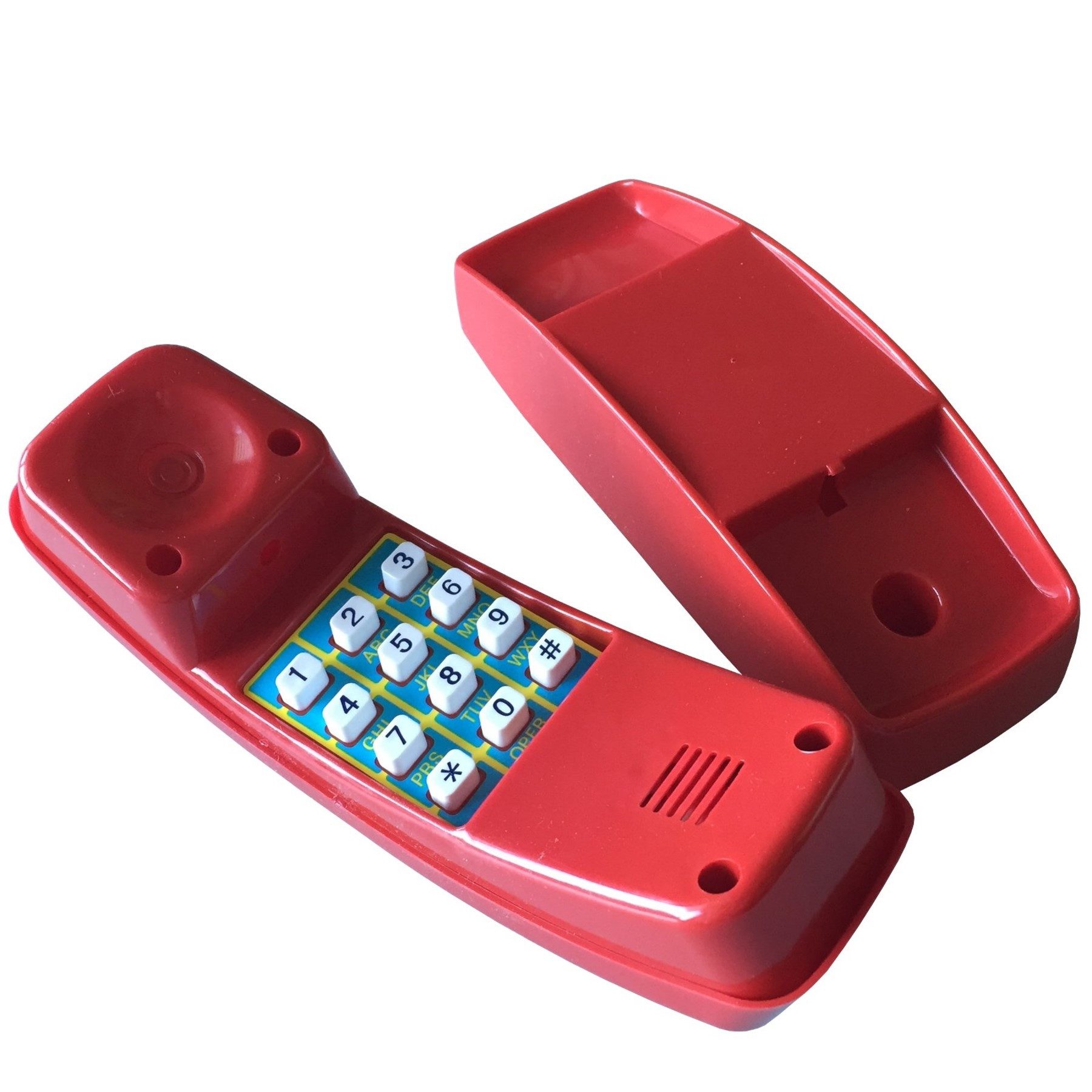 Loggyland Spielturm-Erweiterung Kindertelefon Kunststoff mit Telefonhalterung und Tastengeräuschen, (Halterung für), senkrechte und waagerechte Anbringung