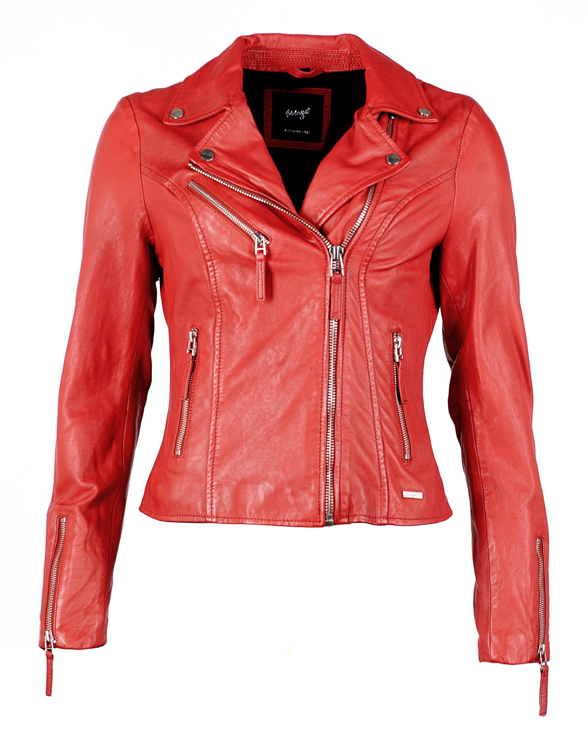 Maze Lederjacke Amur red