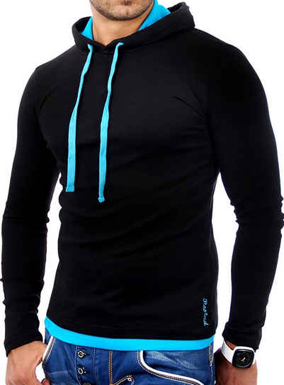 Reslad Sweatshirt »Reslad Herren Kapuzen Sweatshirt RS-1003« (1-tlg) Kapuzensweatshirt Layer-Look
