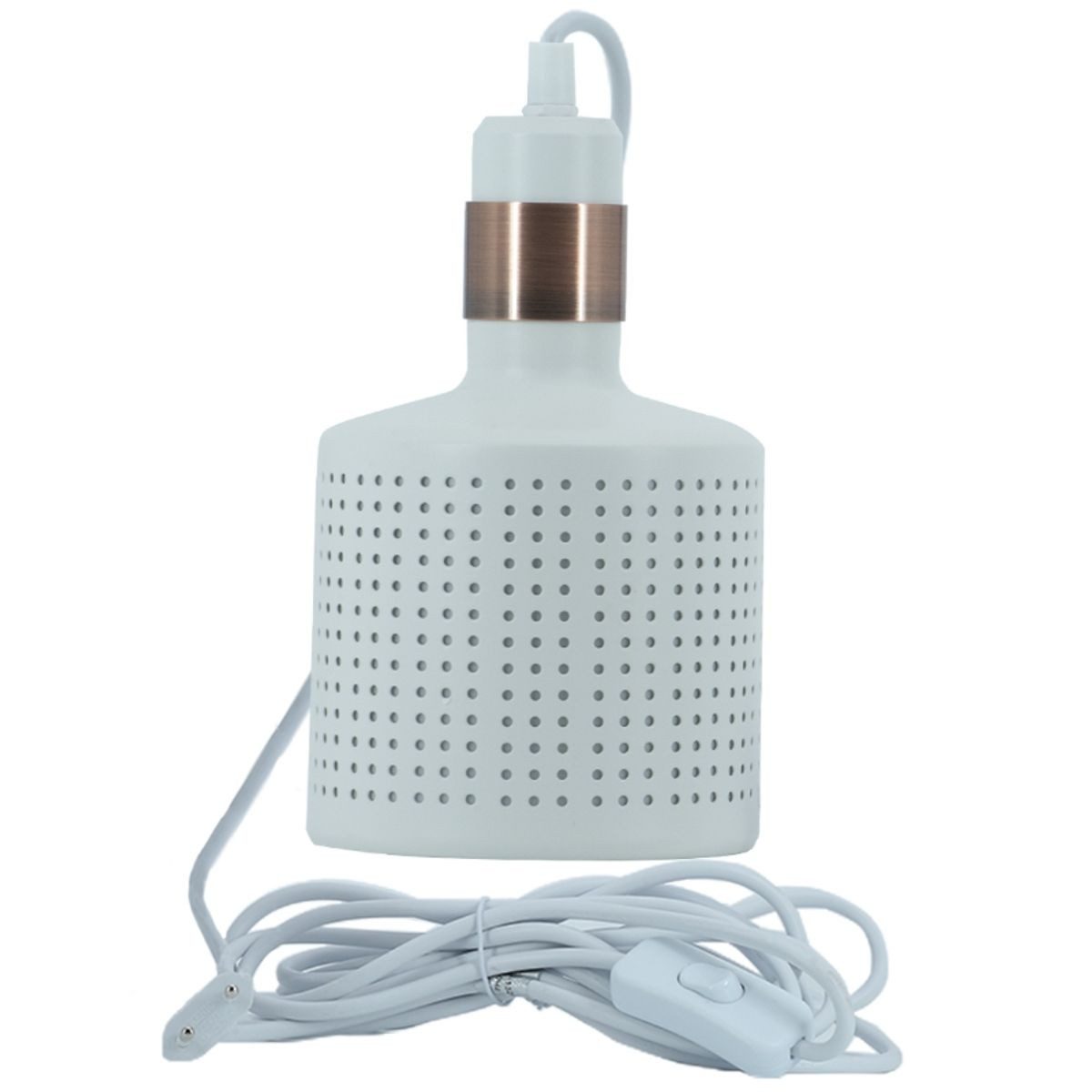 PARUS Pflanzenlampe Zubehör, ohne Leuchtmittel, 4 Meter Kabel, Venso EcoSolutions VEGA E27 Lampenschirm Weiß, Lampenschirm Metall, Ve