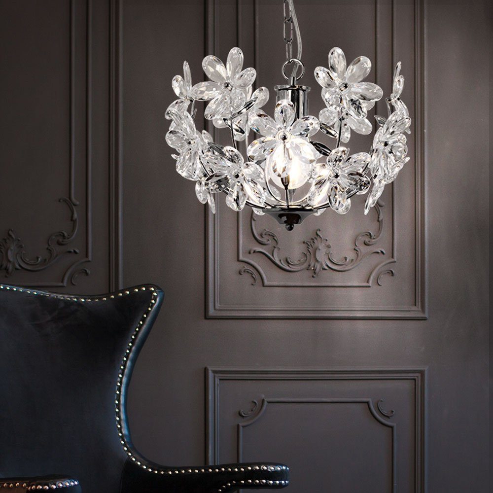 GLOBO LIGHTING LED Pendelleuchte, Leuchtmittel inklusive, Warmweiß, Pendelleuchte Hängeleuchte Blätterleuchte Deckenpendel