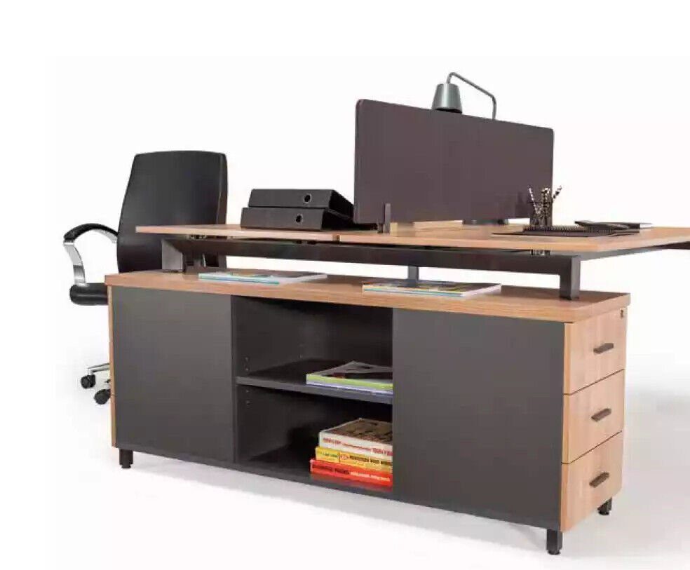 Made Holztisch Arbeitszimmer Moderne 1x in 3 Möbel JVmoebel (1-St., Schreibtisch Schreibtisch Schubladen Schreibtisch), Europa