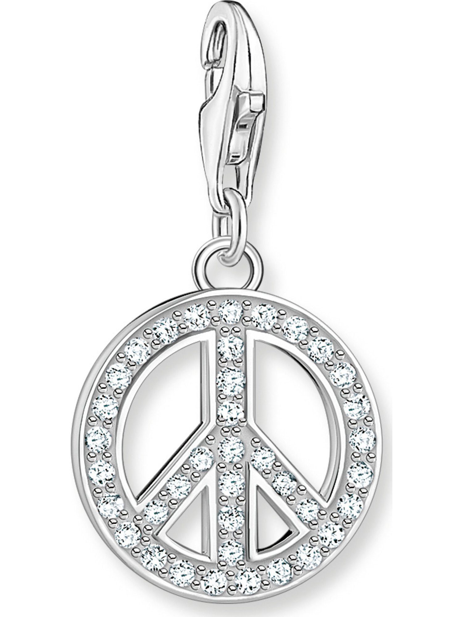 THOMAS SABO Kettenanhänger Thomas Sabo Damen-Anhänger 925er Silber Zirkonia