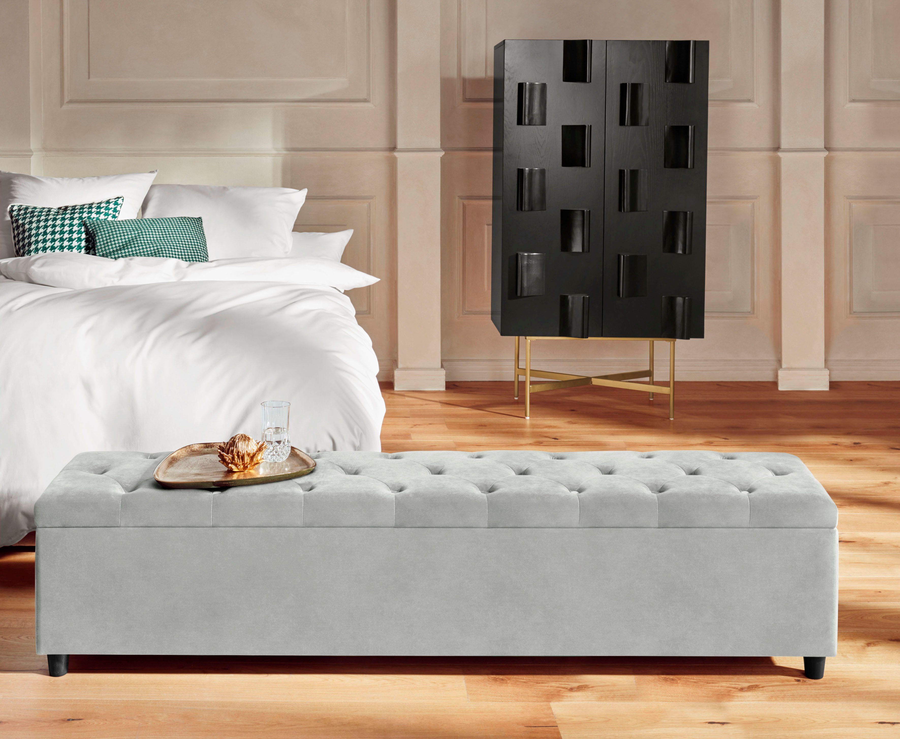 Home affaire Bettbank Relaxy, gesteppt, mit Staufach