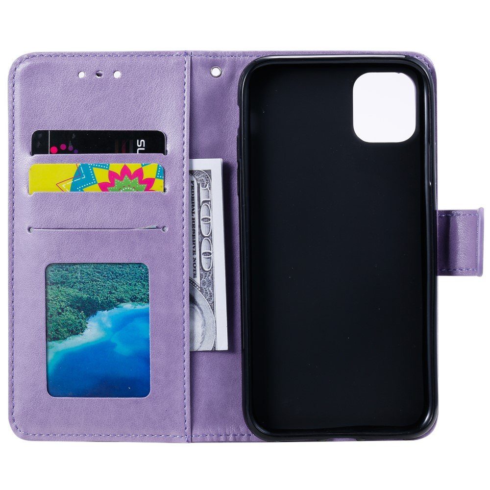 CoverKingz Handyhülle Hülle für Apple iPhone 13 Handyhülle Flip Case Cover Schutzhülle 15,2 cm (6 Zoll), Klapphülle Schutzhülle mit Kartenfach Schutztasche Motiv Mandala