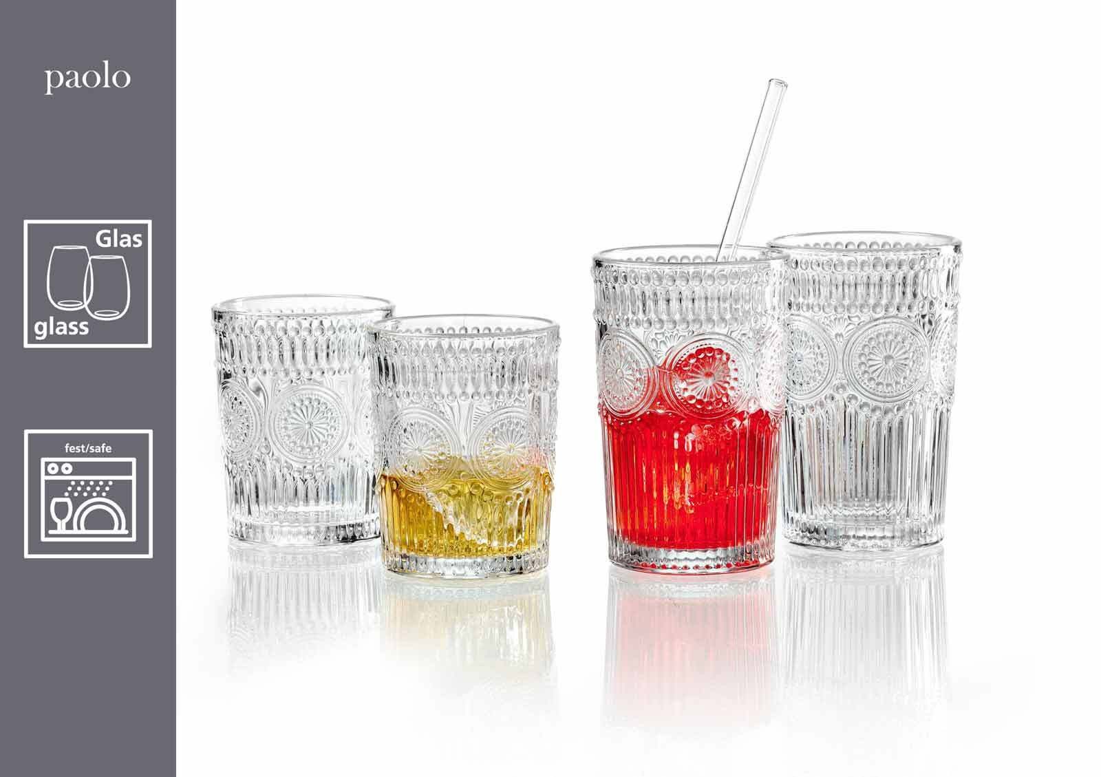 Ritzenhoff & Breker Gläser-Set Paolo Longdrink- und Whiskygläser 12er Set, 12-tlg., Glas
