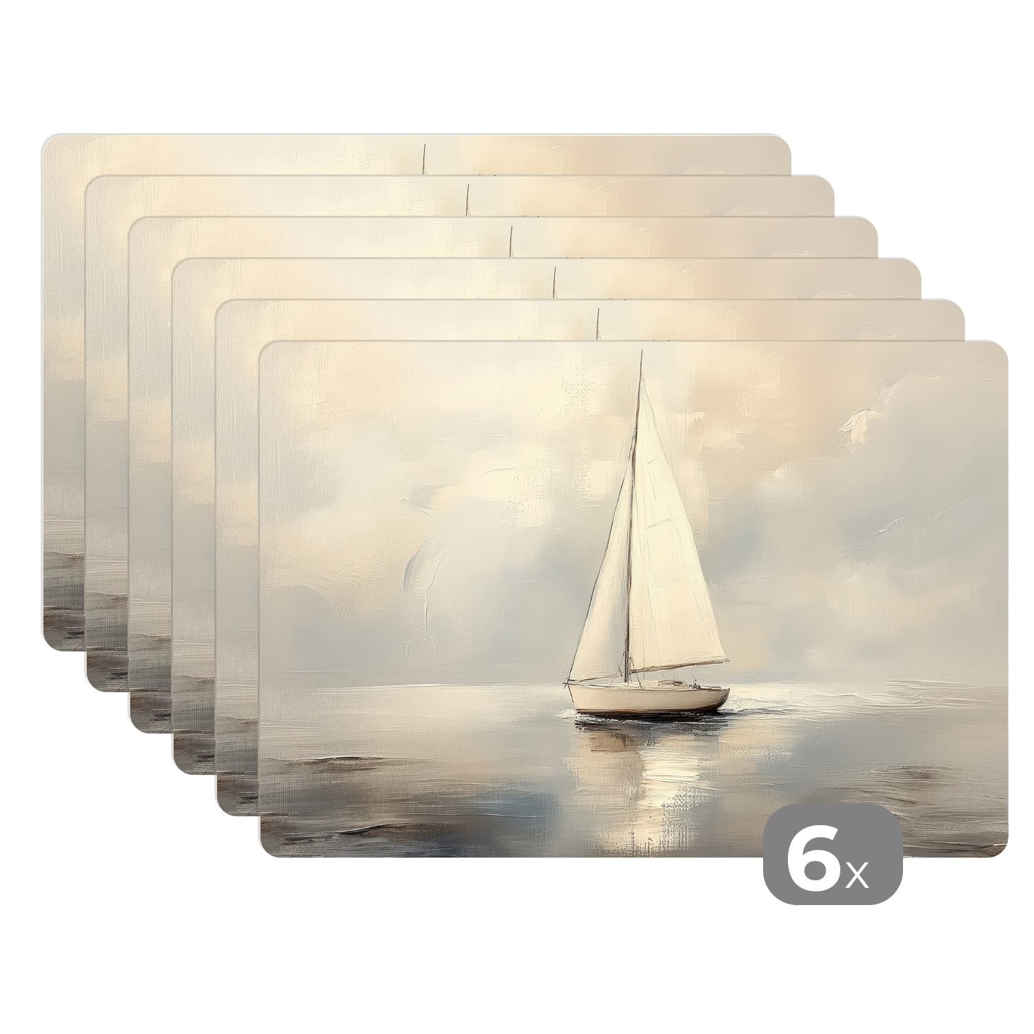 MuchoWow Platzset Segelschiff - Meer - günstig online kaufen