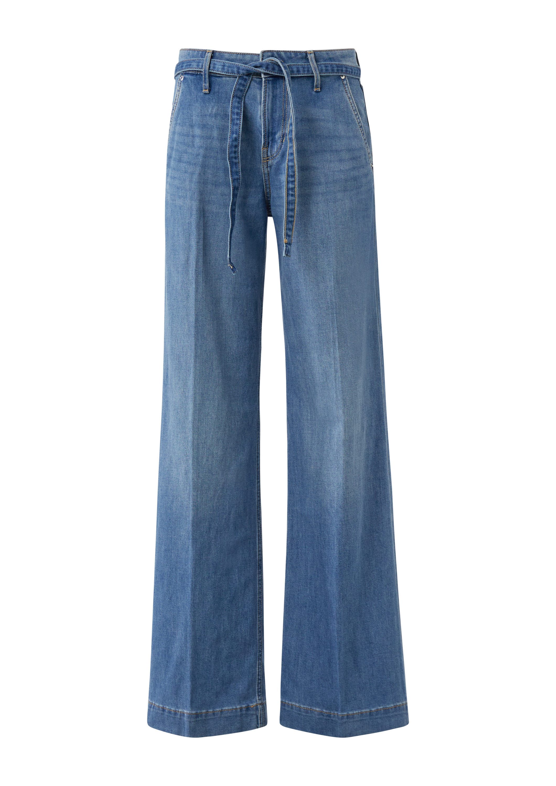 s.Oliver Weite Jeans Jeans-Hose SURI Jeans Suri/Regular Fit/Mid Rise/Wide L günstig online kaufen